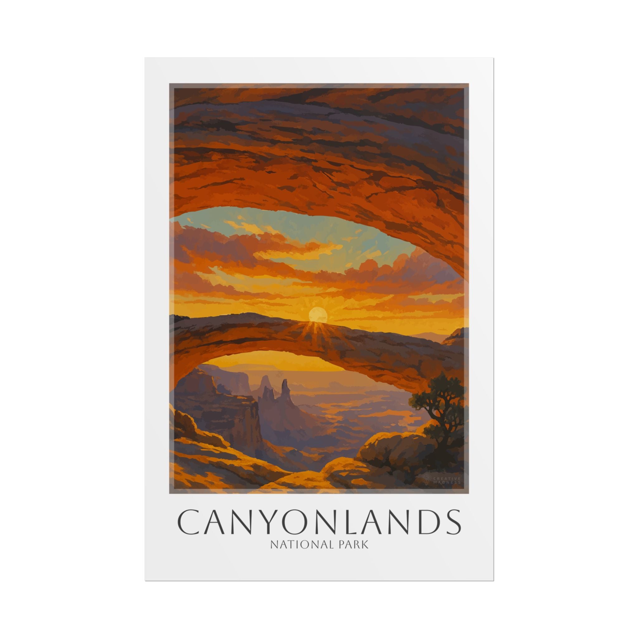 CANYONLANDS * Travel Poster * National Park Wall Art