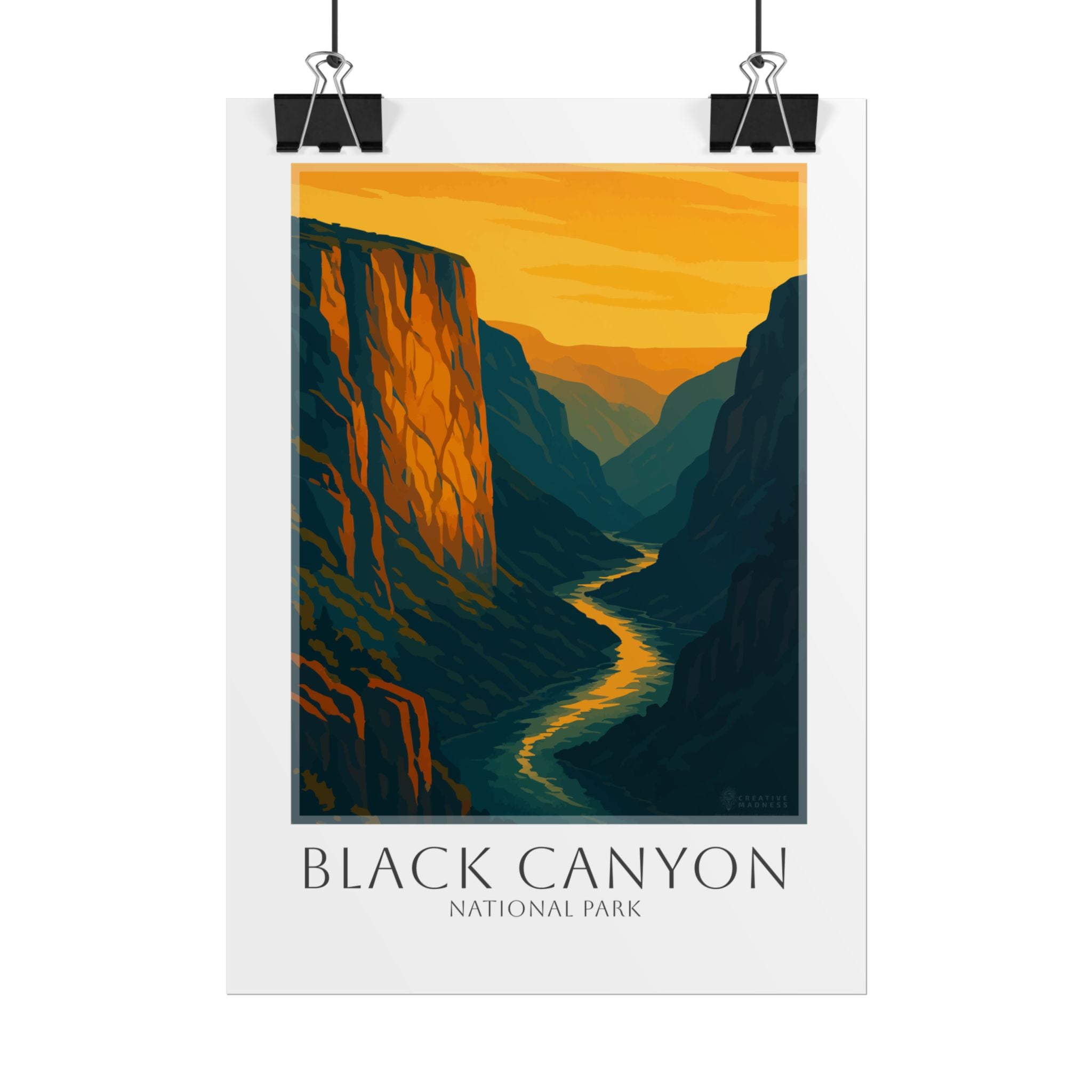 BLACK CANYON * Travel Poster * National Park Wall Art