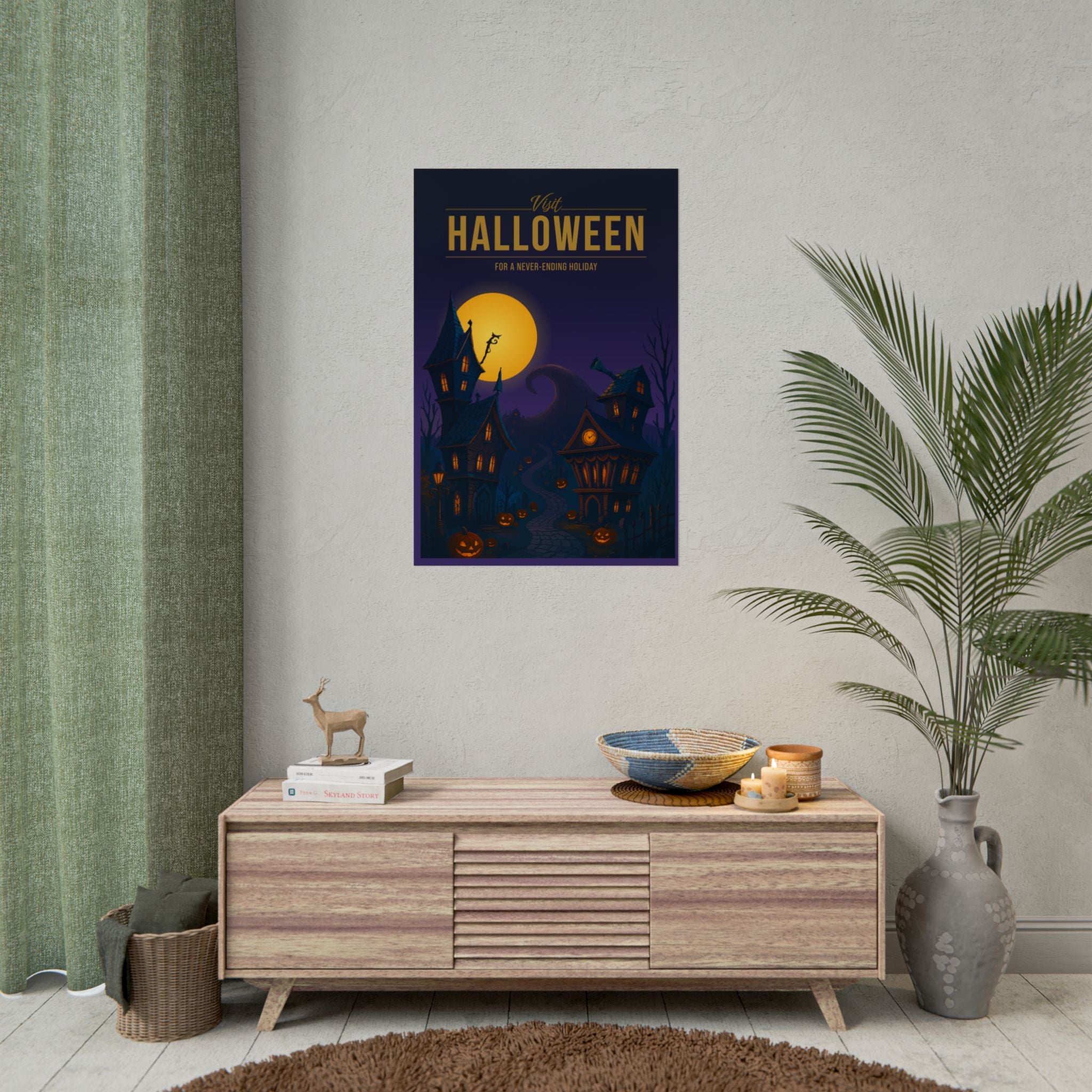 Halloween Town Travel Poster