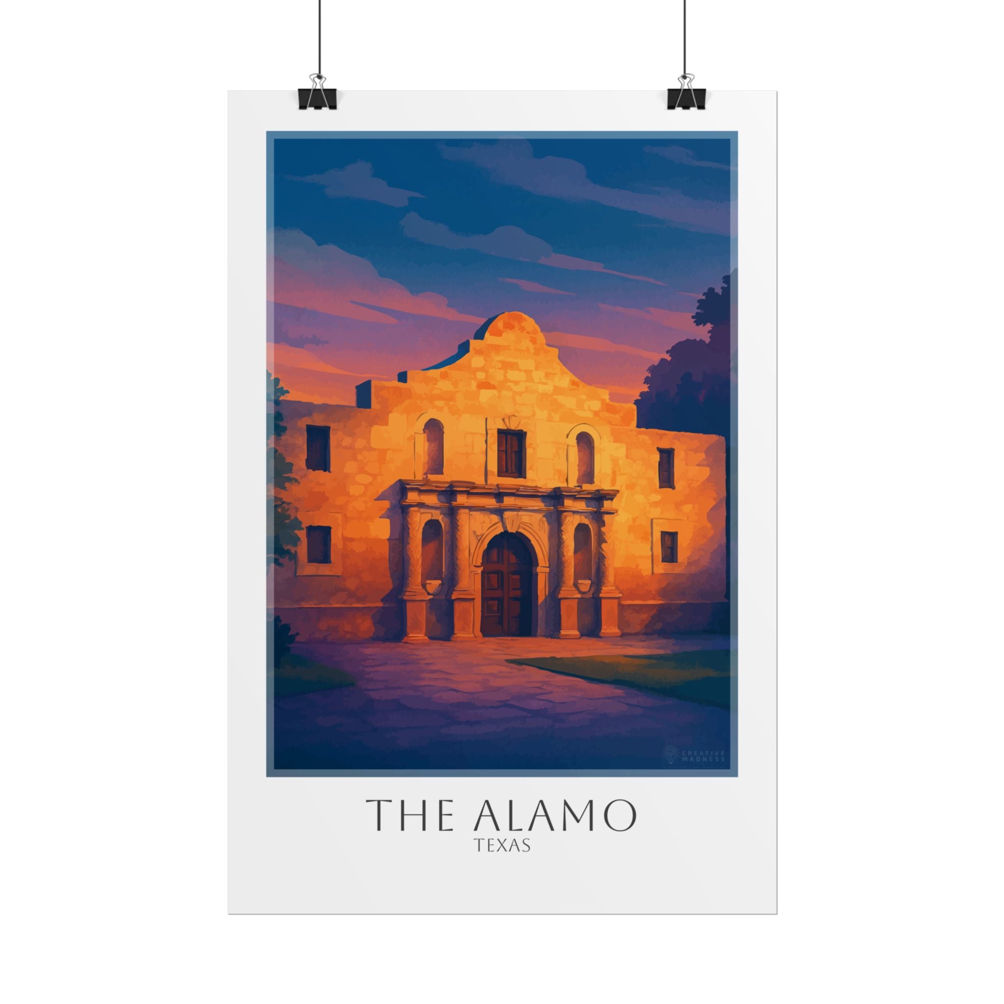 The Alamo Travel Poster