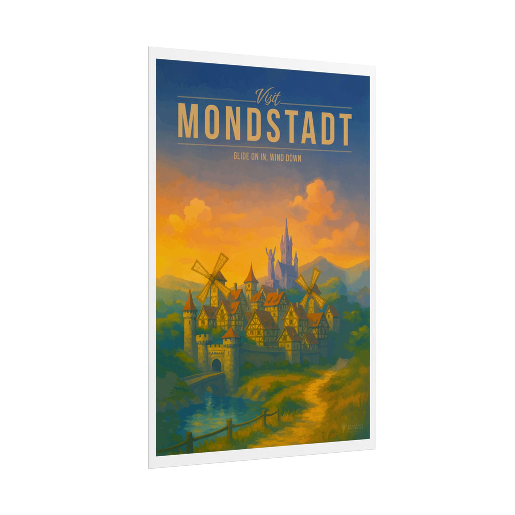 MONDSTADT * Travel Poster * Impactful Fantasy Wall Art