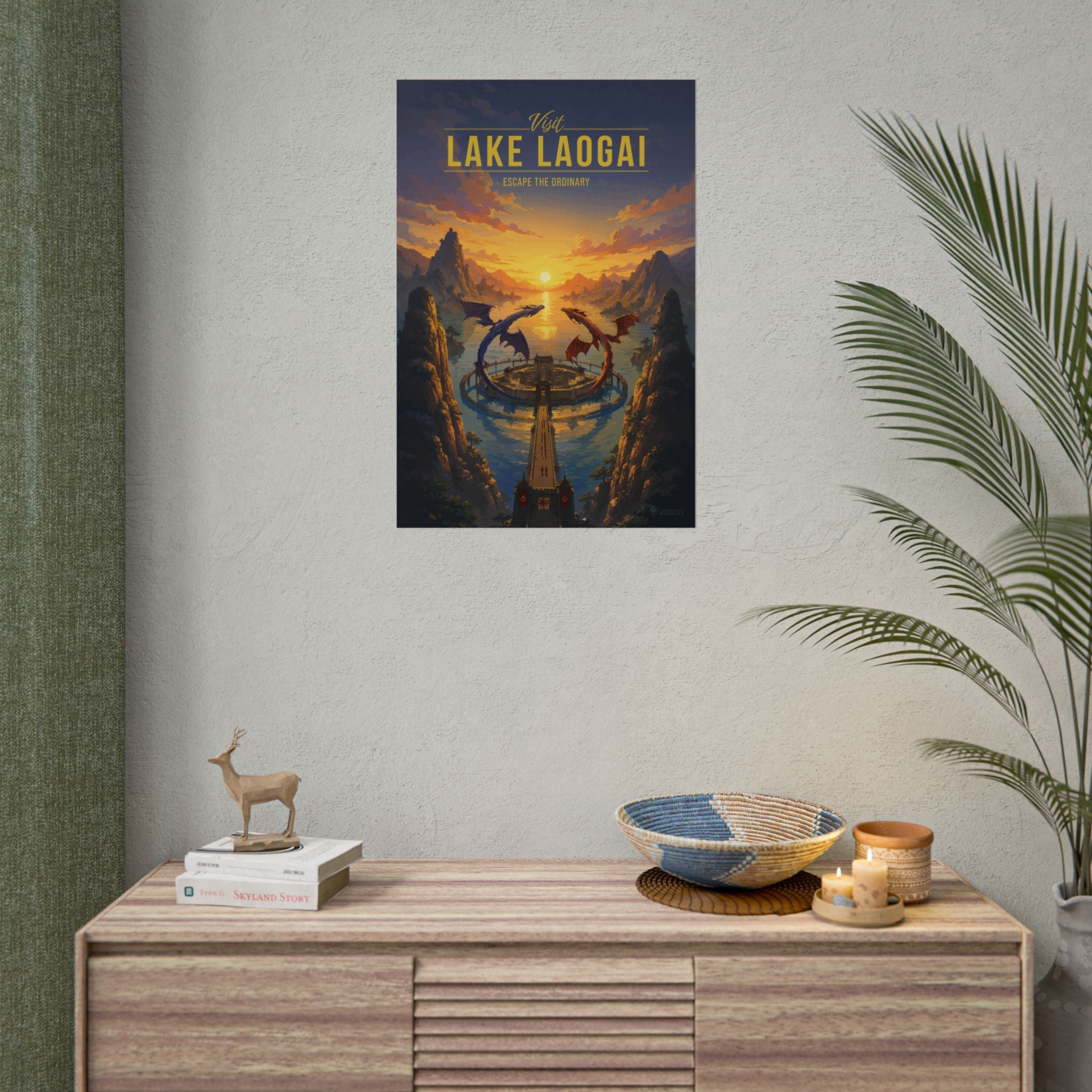 Lake Laogai Travel Poster