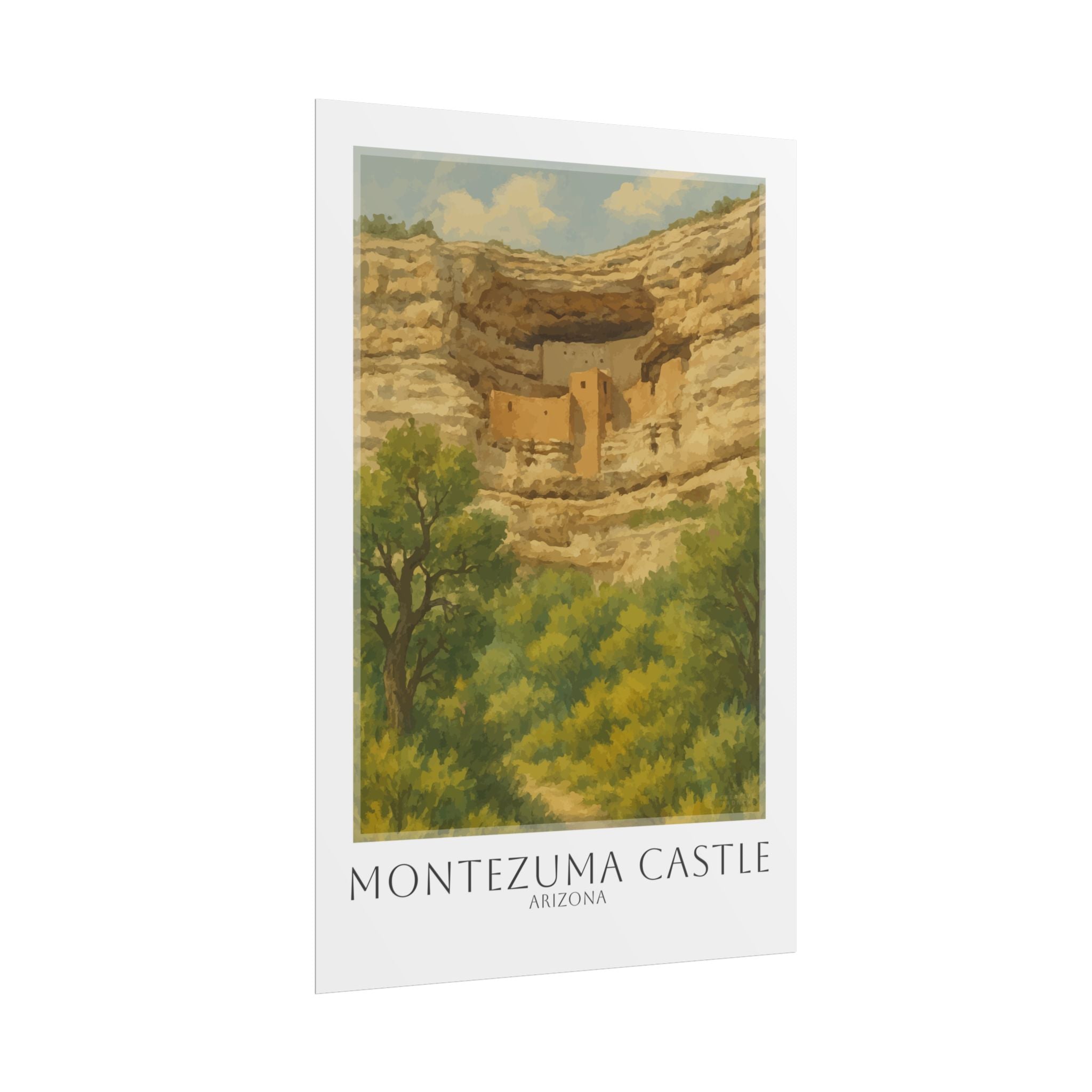 Montezuma Castle Travel Poster
