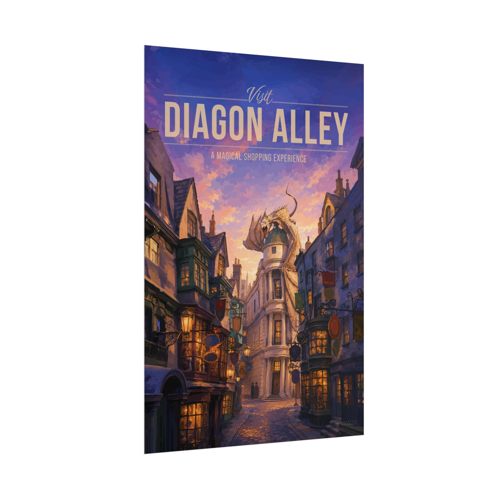 Diagon Alley Travel Poster