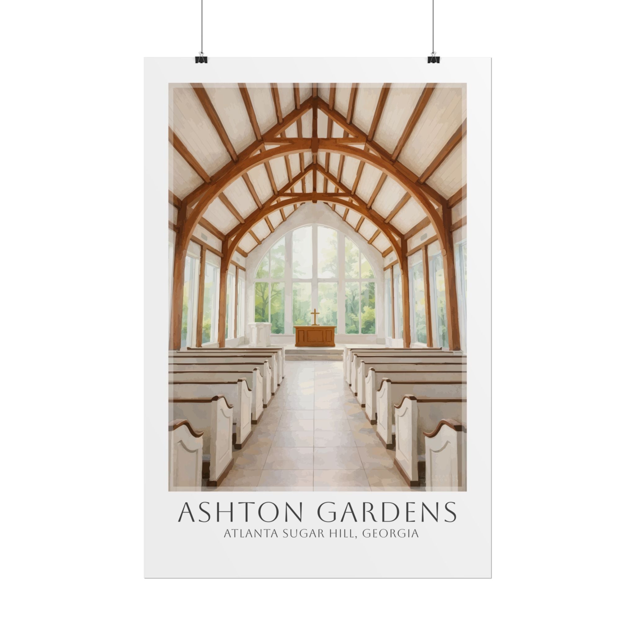 Ashton Gardens Travel Poster