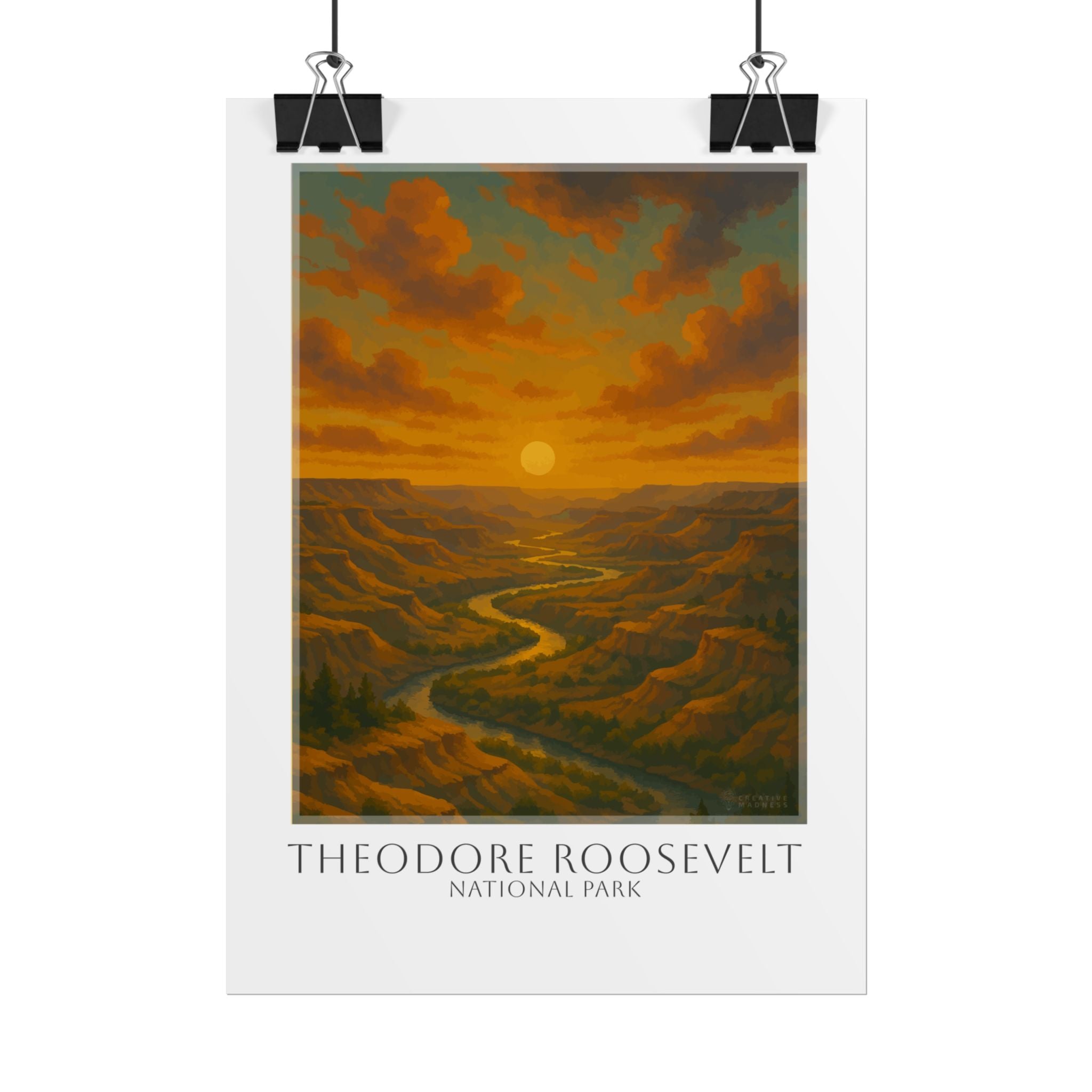 THEODORE ROOSEVELT  * Travel Poster * National Park Wall Art