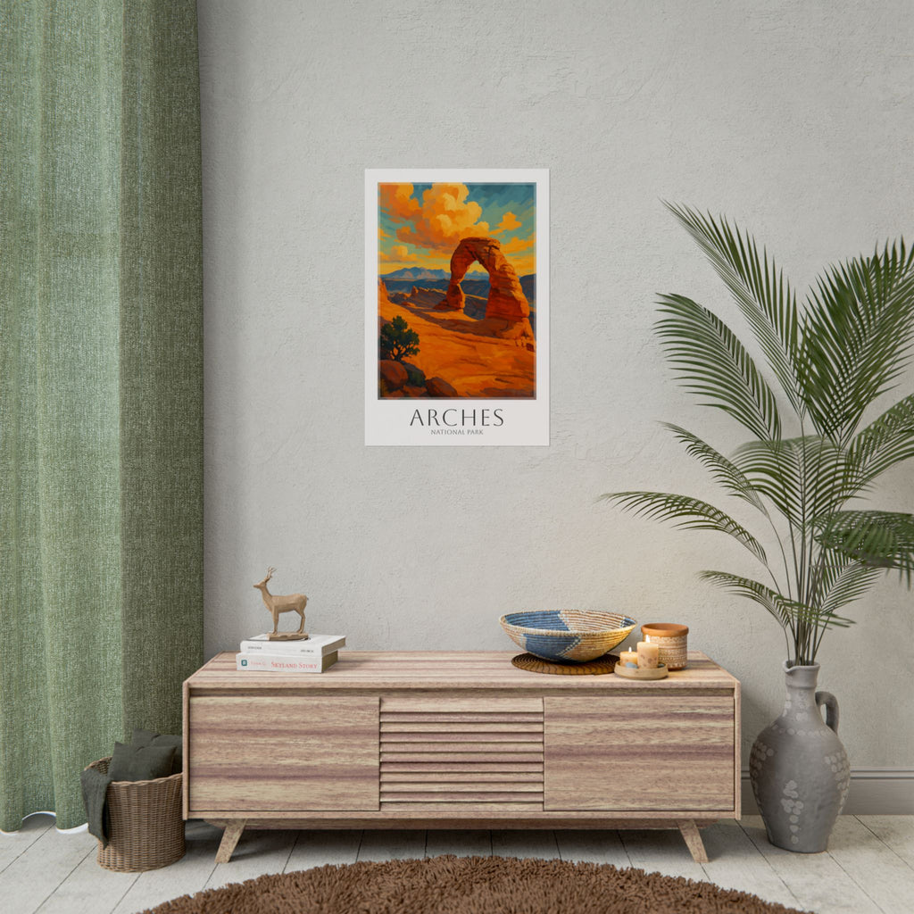 ARCHES * Travel Poster * National Park Wall Art