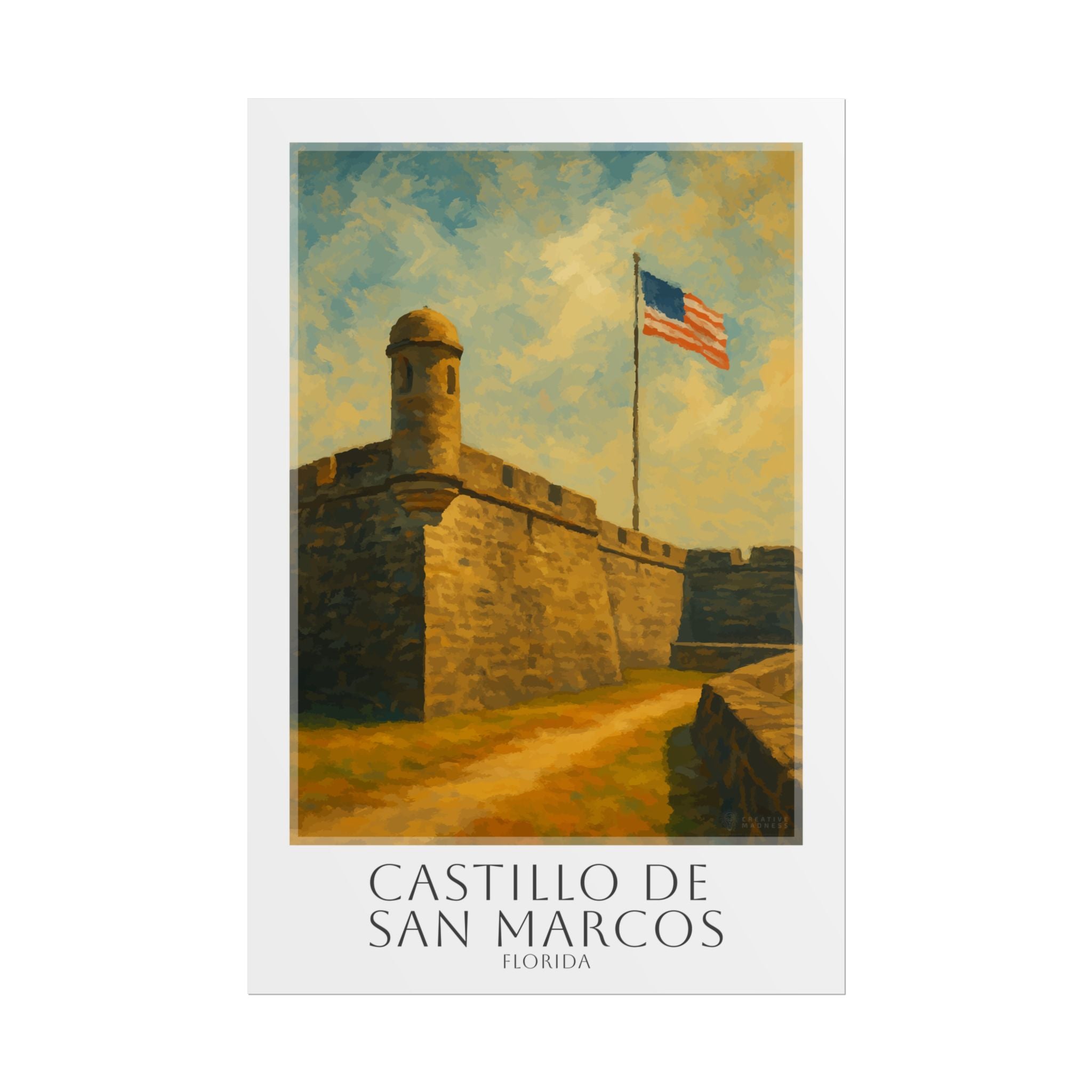 Castillo De San Marcos Travel Poster