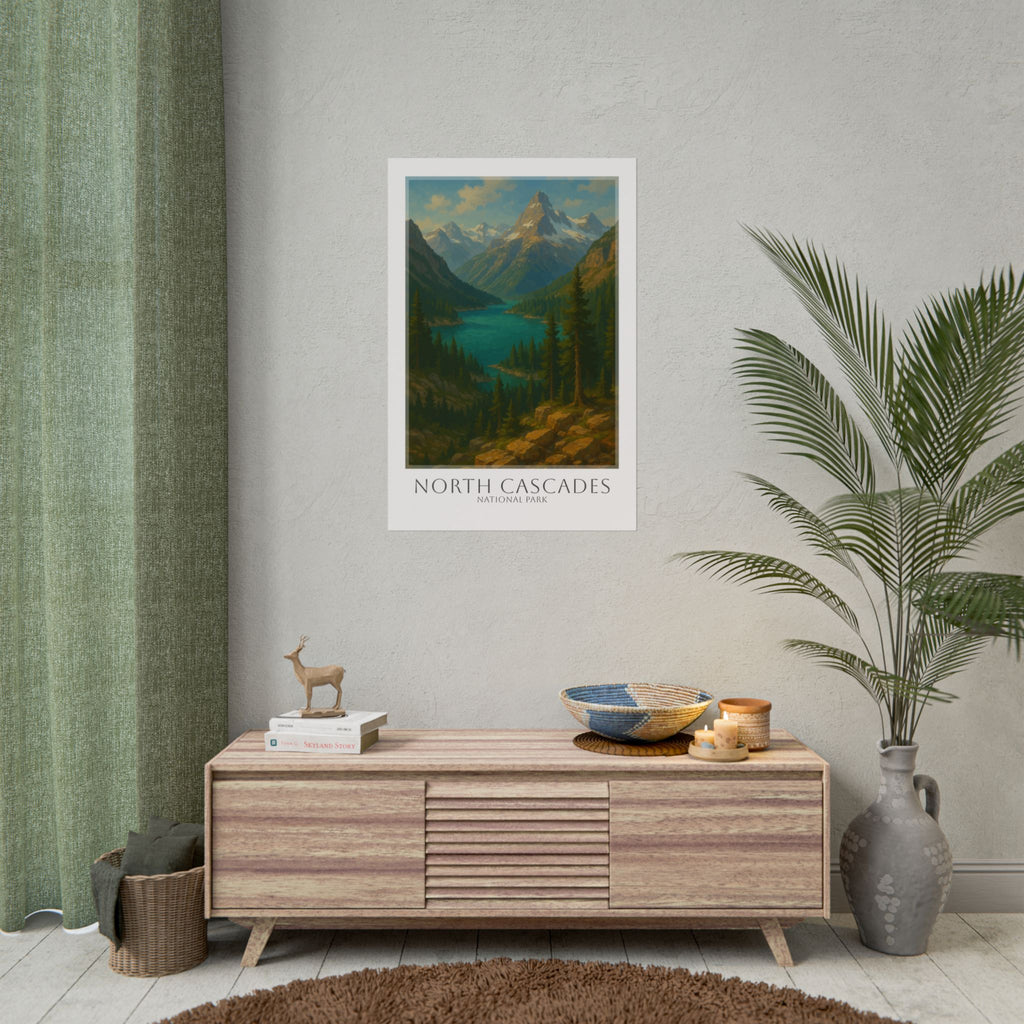 NORTH CASCADES * Travel Poster * National Park Wall Art