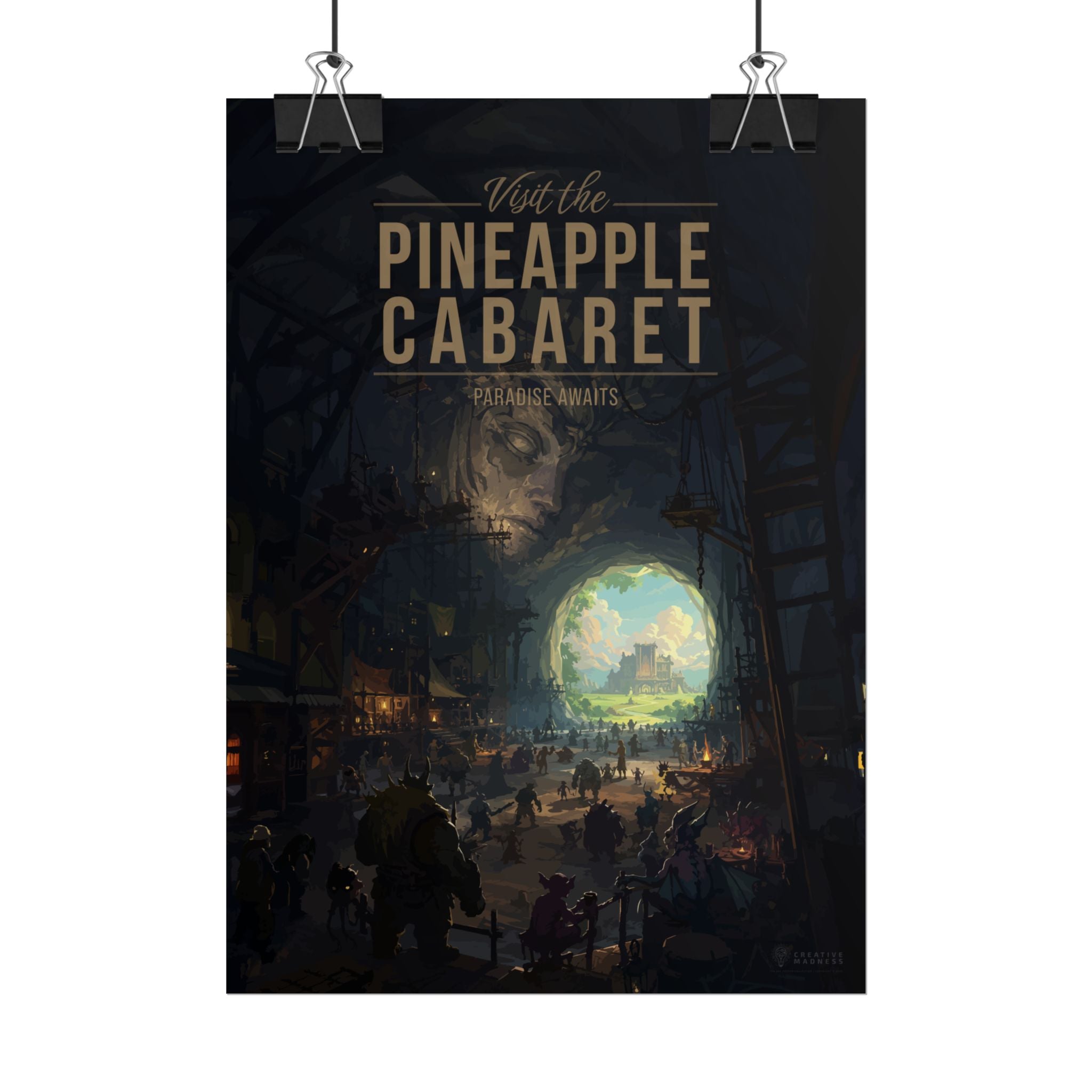 Pineapple Cabaret Travel Poster