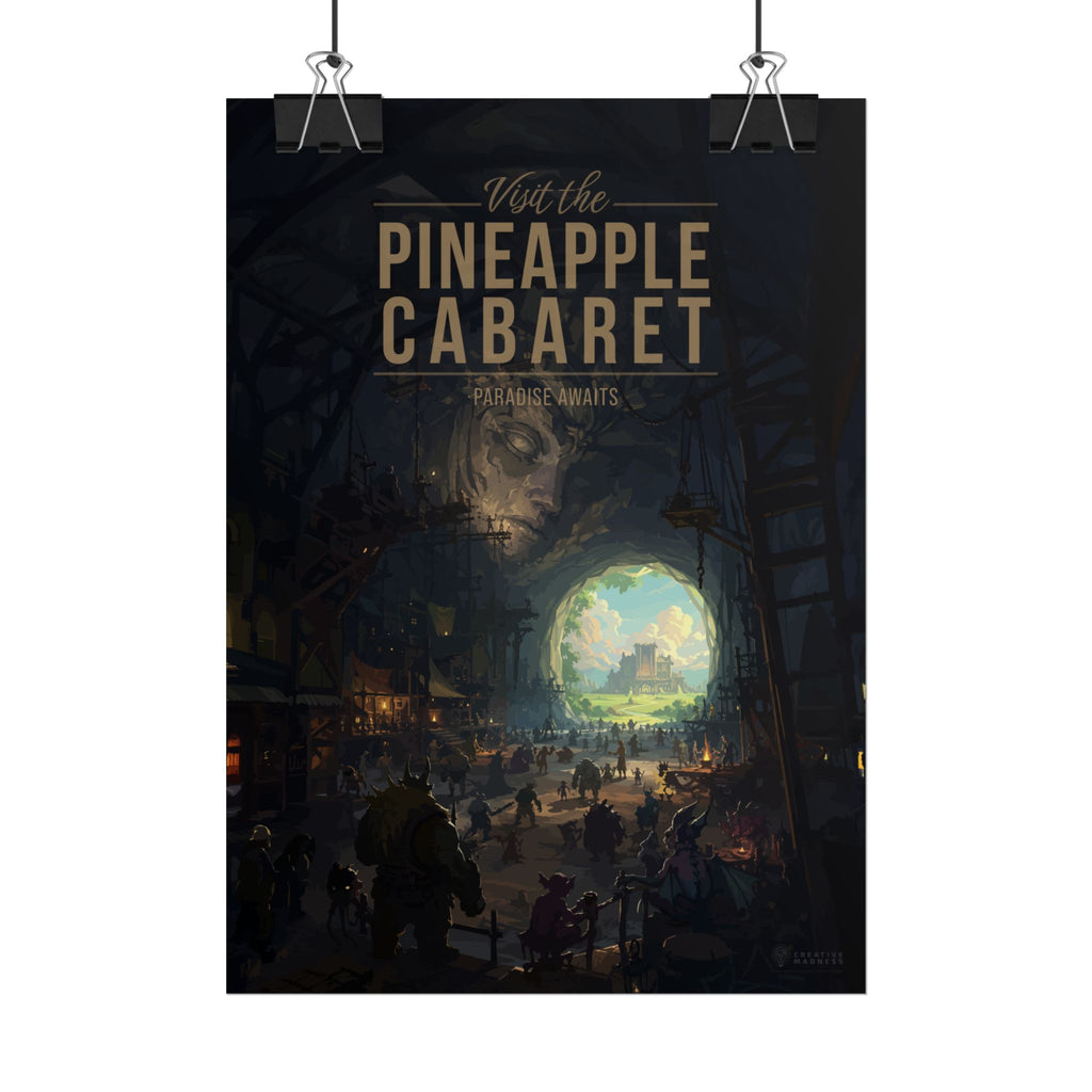Pineapple Cabaret Travel Poster