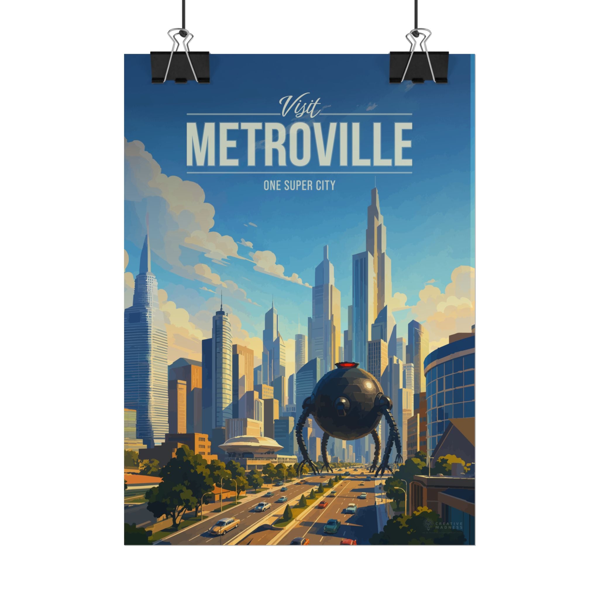 Metroville Travel Poster