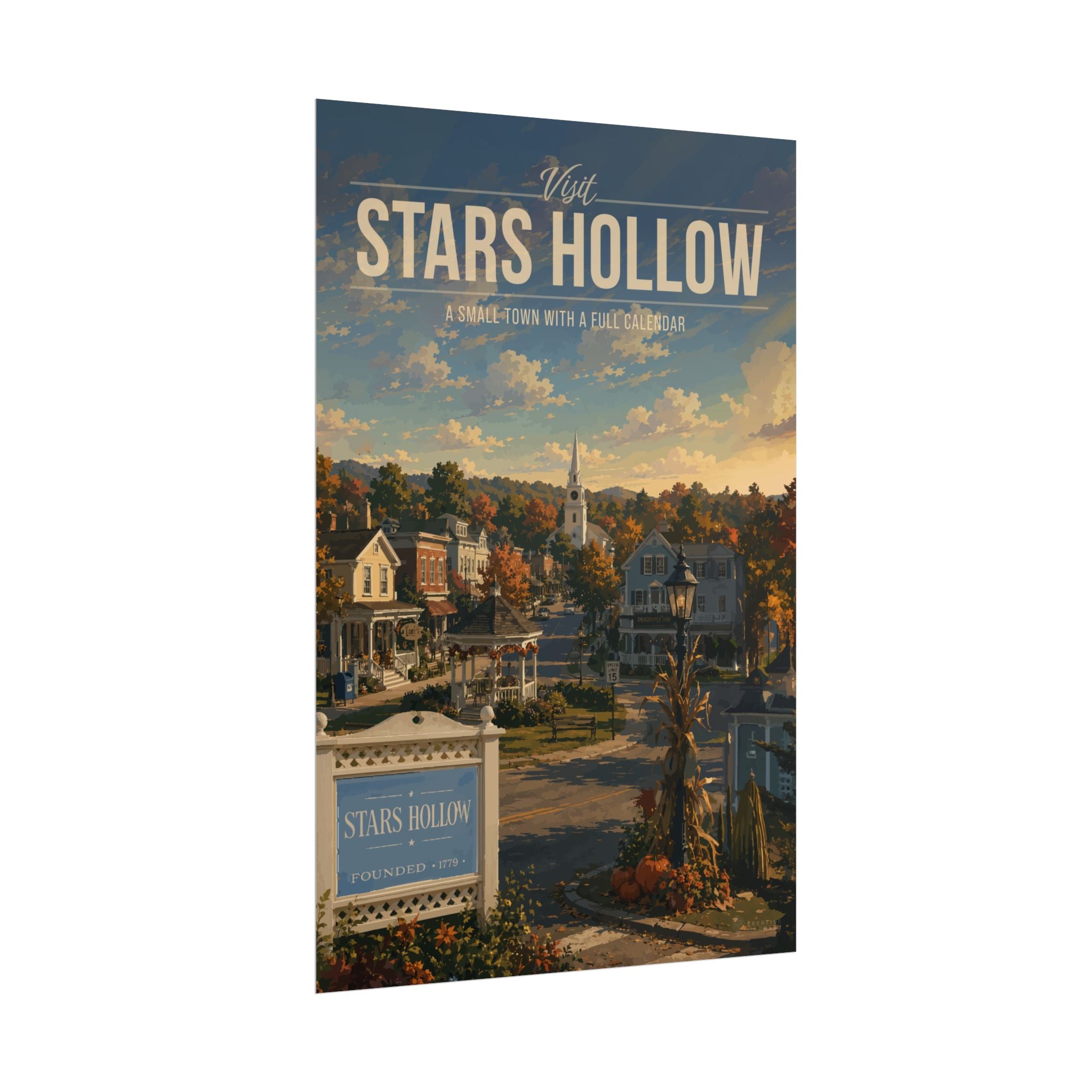 Stars Hollow Travel Poster