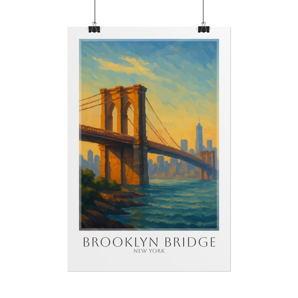 Brooklyn Bridge Travel Poster