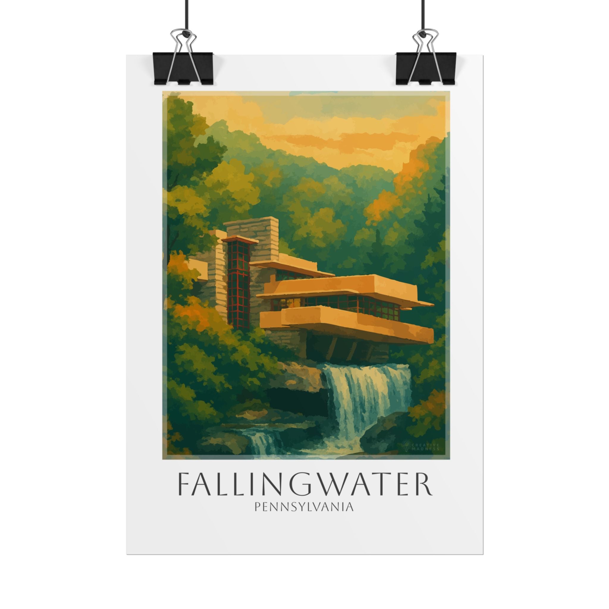 Fallingwater Travel Poster