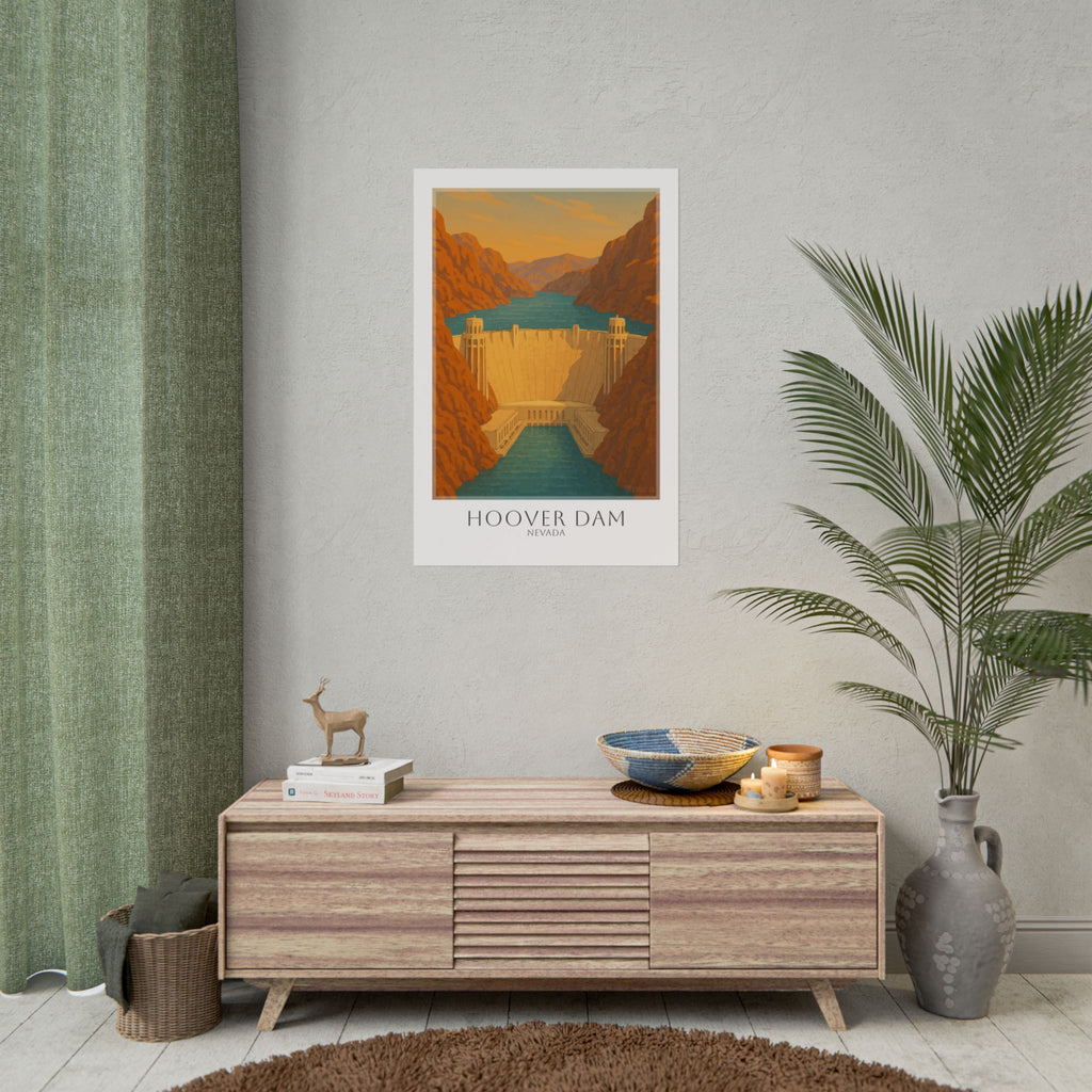 Hoover Dam Travel Poster