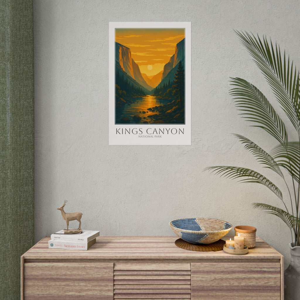KINGS CANYON * Travel Poster * National Park Wall Art