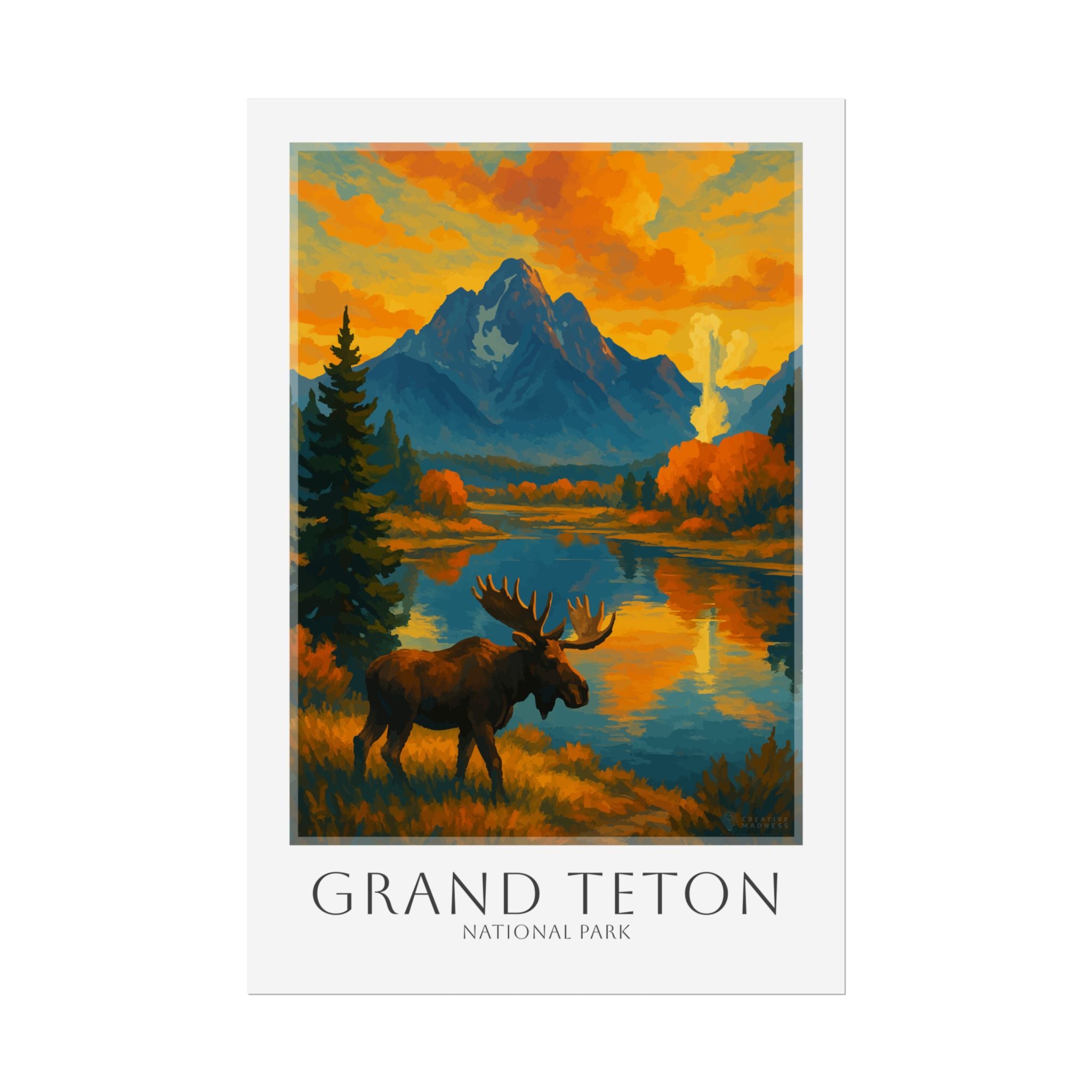 GRAND TETON   * Travel Poster * National Park Wall Art