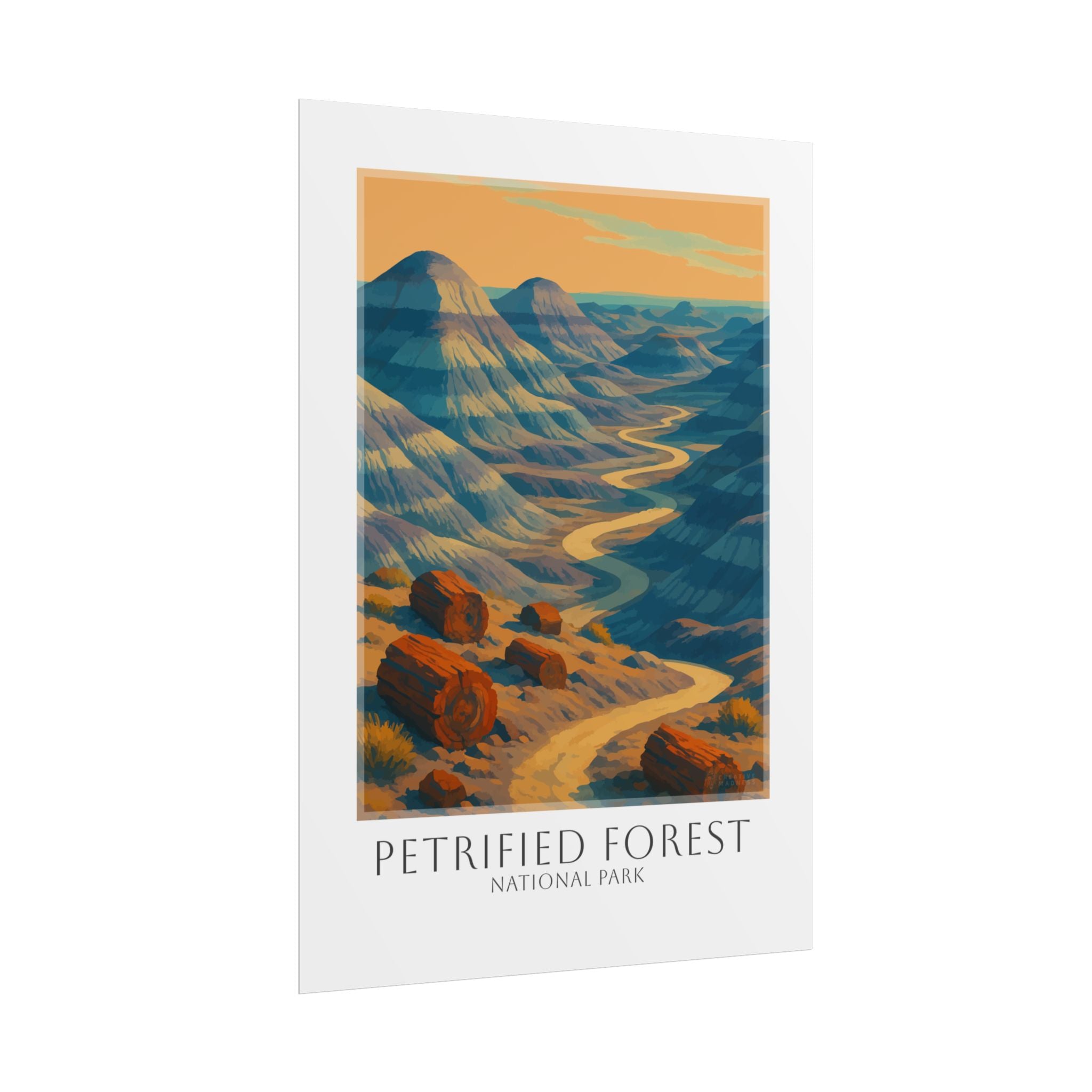 PETRIFIED FOREST * Travel Poster * National Park Wall Art