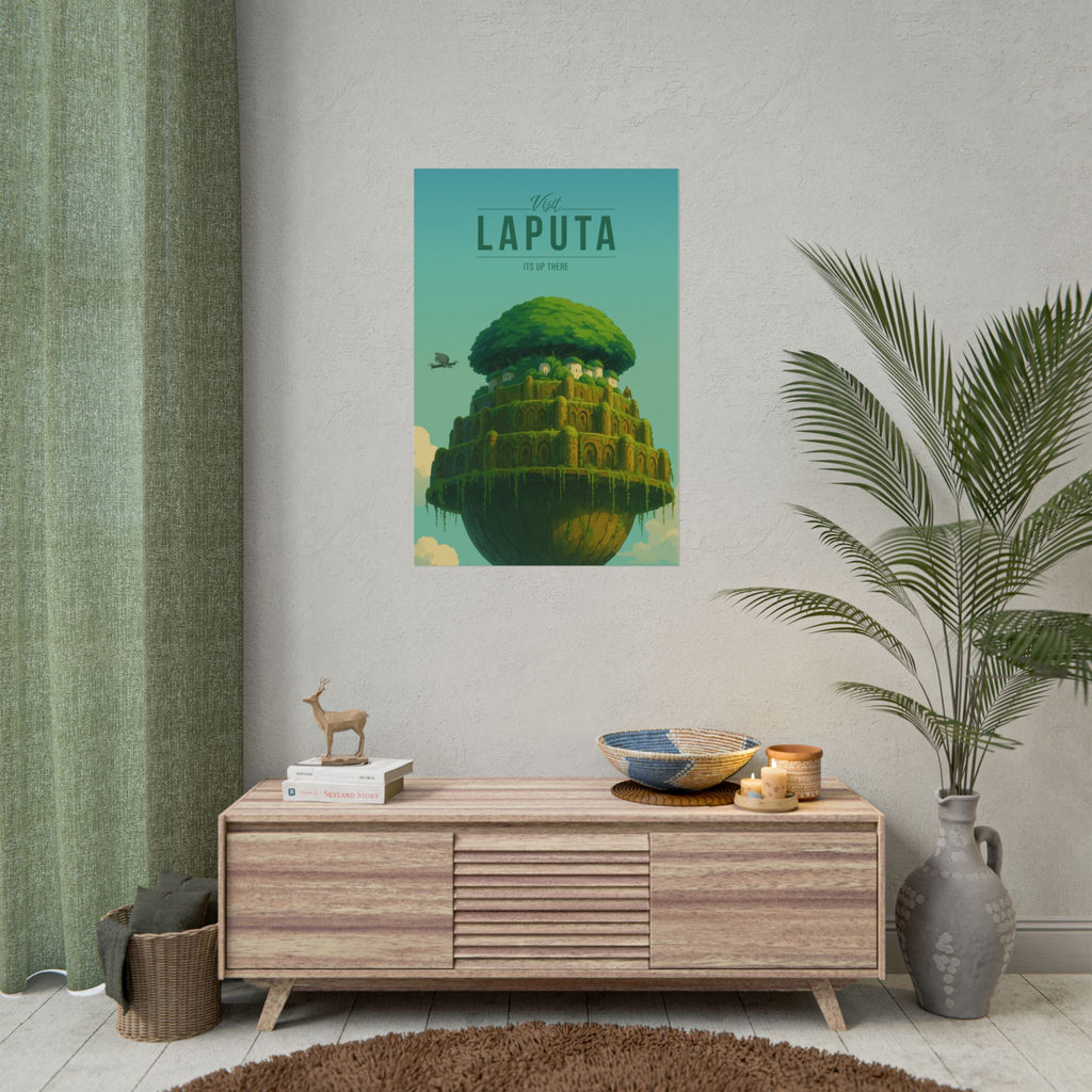 Laputa Travel Poster