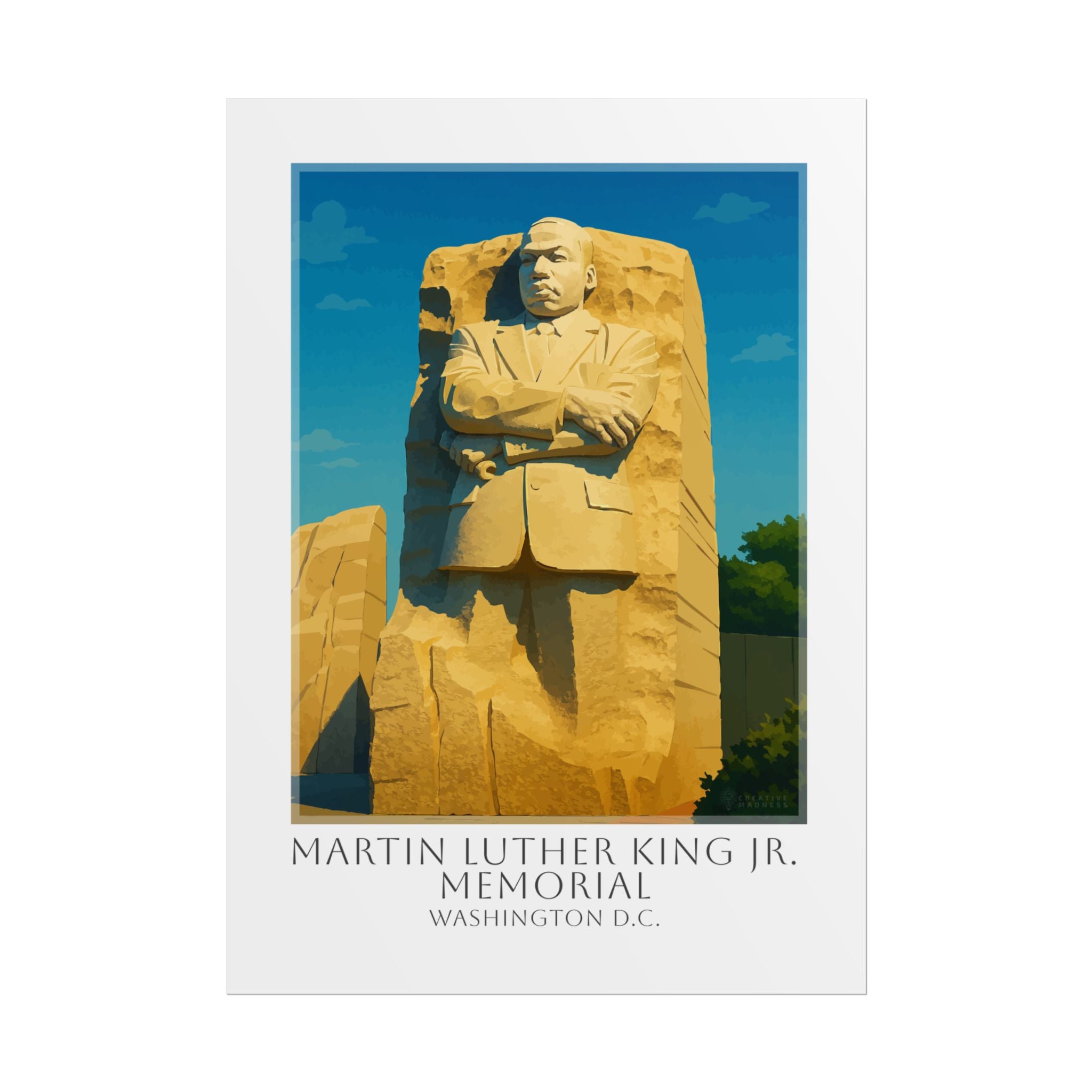Mlk Jr Memorial Travel Poster