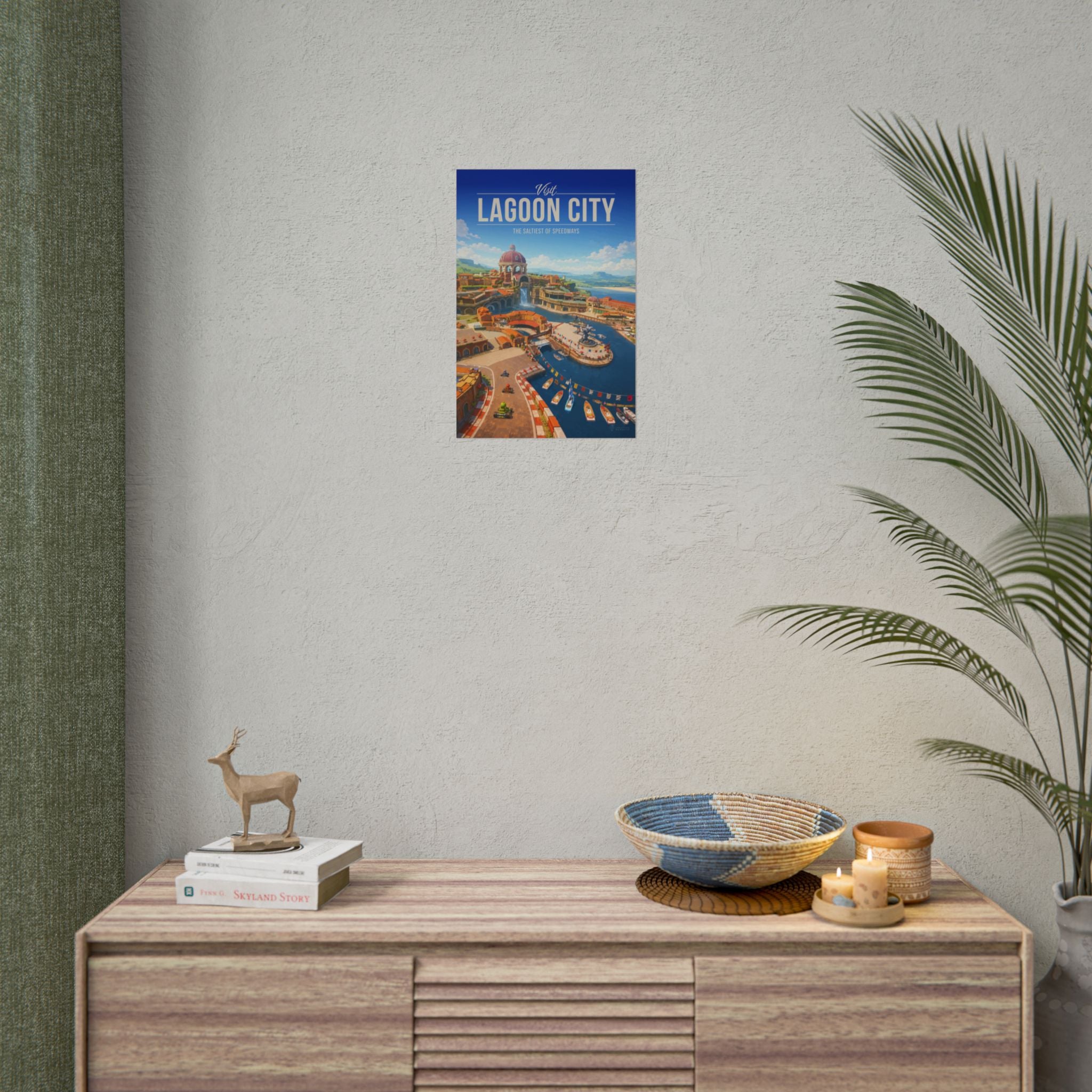 Lagoon City Travel Poster