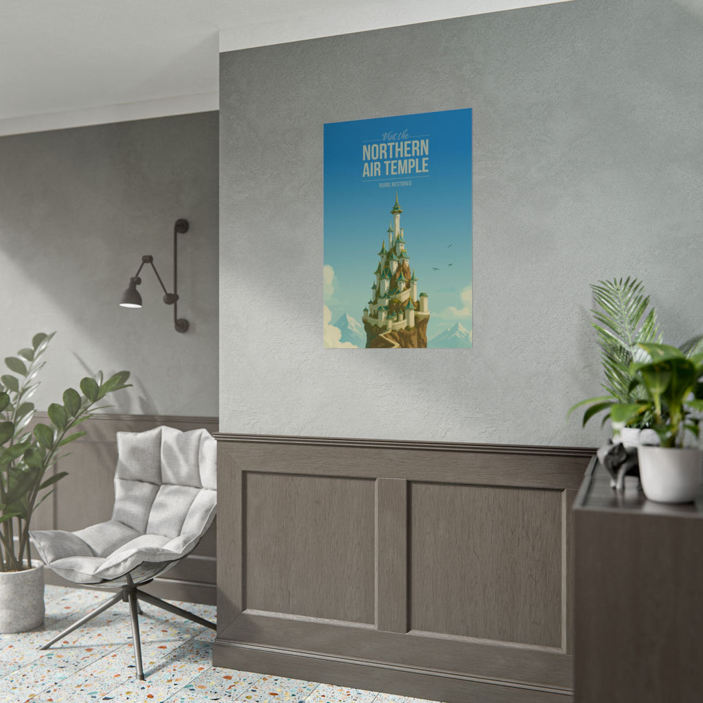 Northern Air Temple Travel Poster