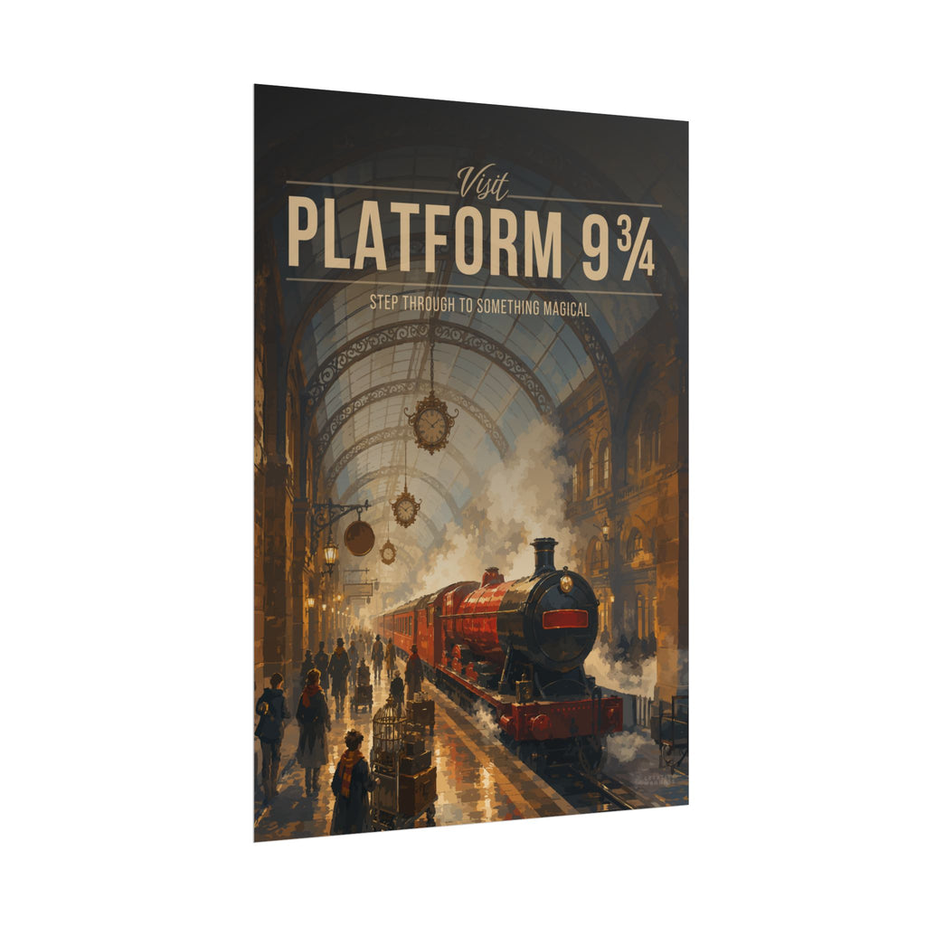 Platform 9-34 Travel Poster