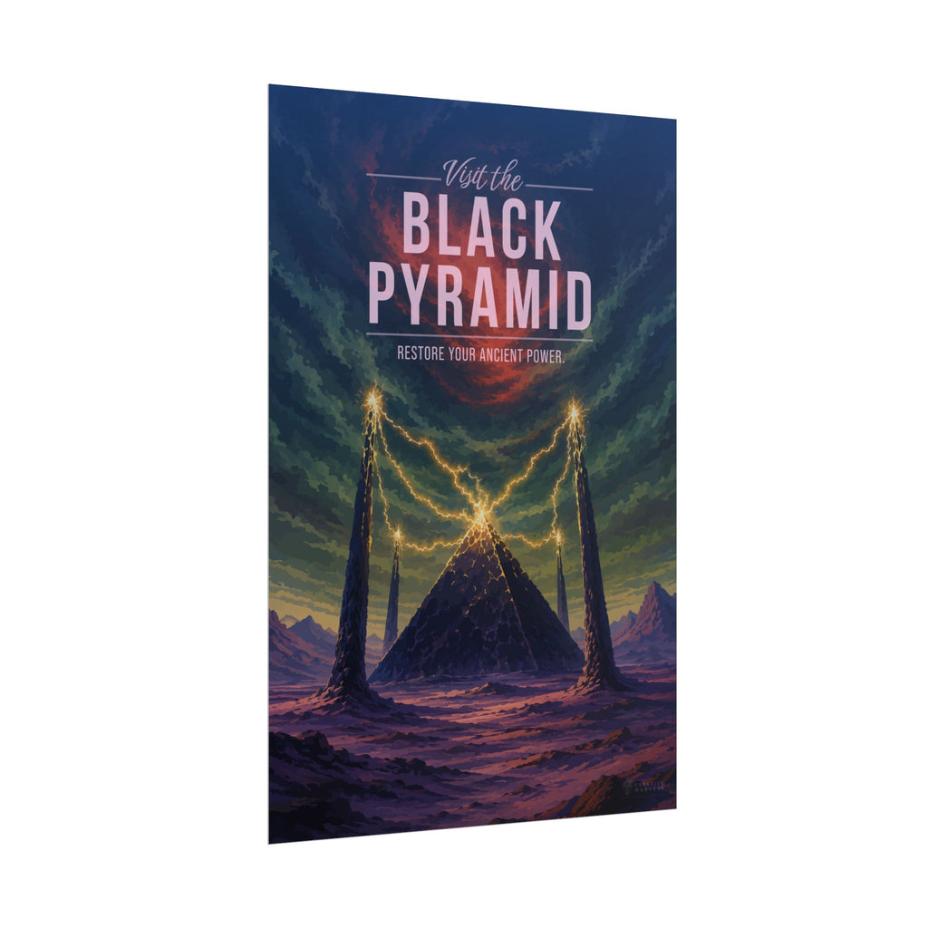 Black Pyramid Travel Poster