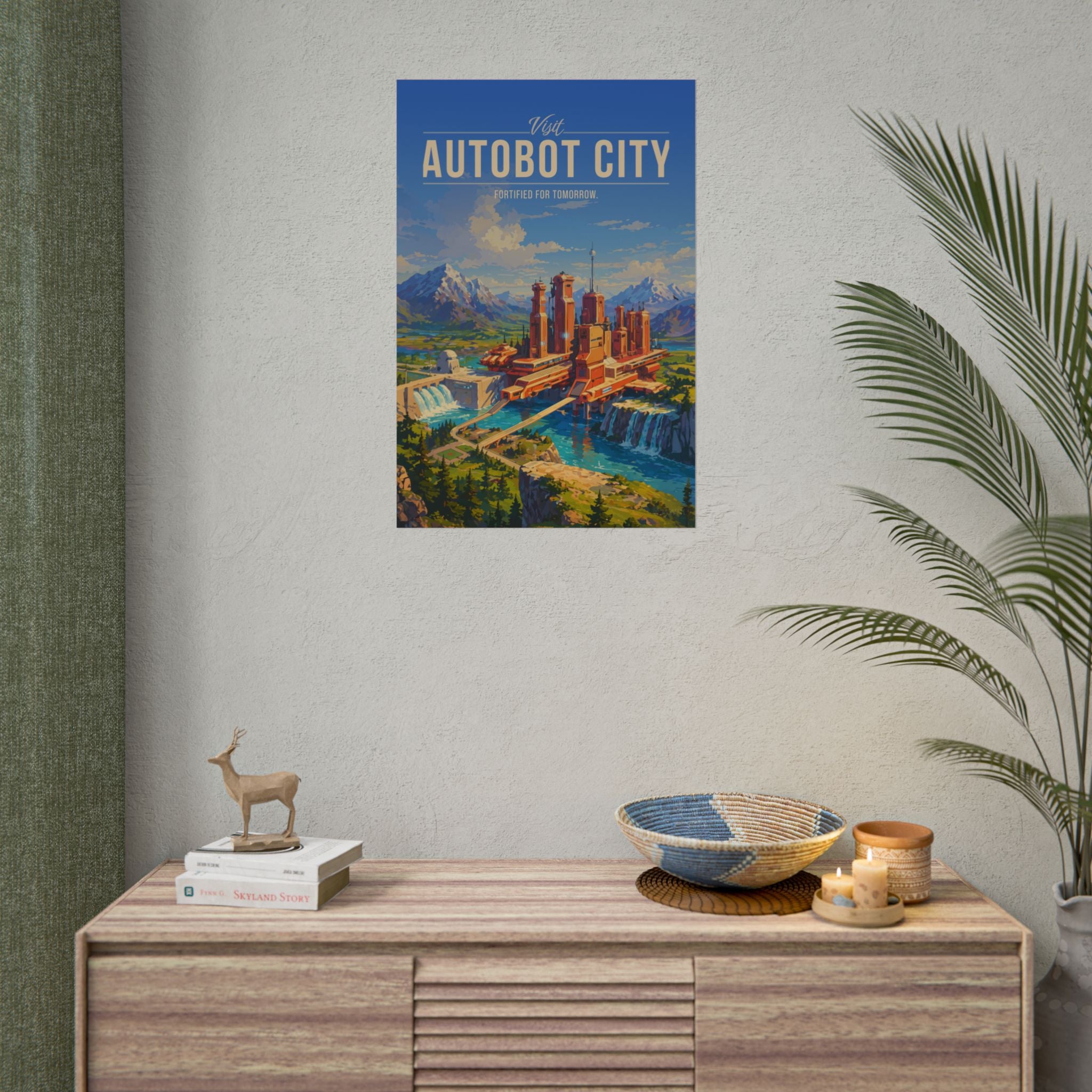Autobot City Travel Poster