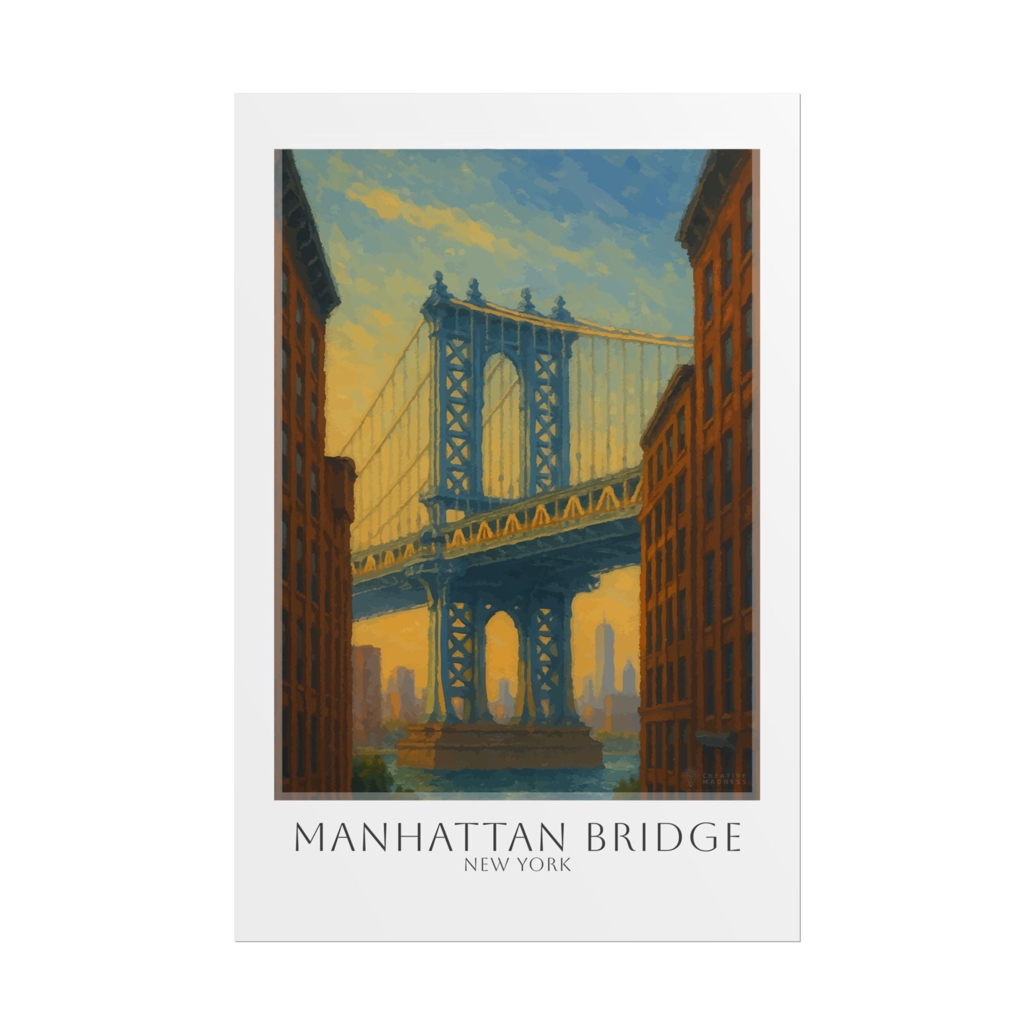 Manhattan Bridge Travel Poster