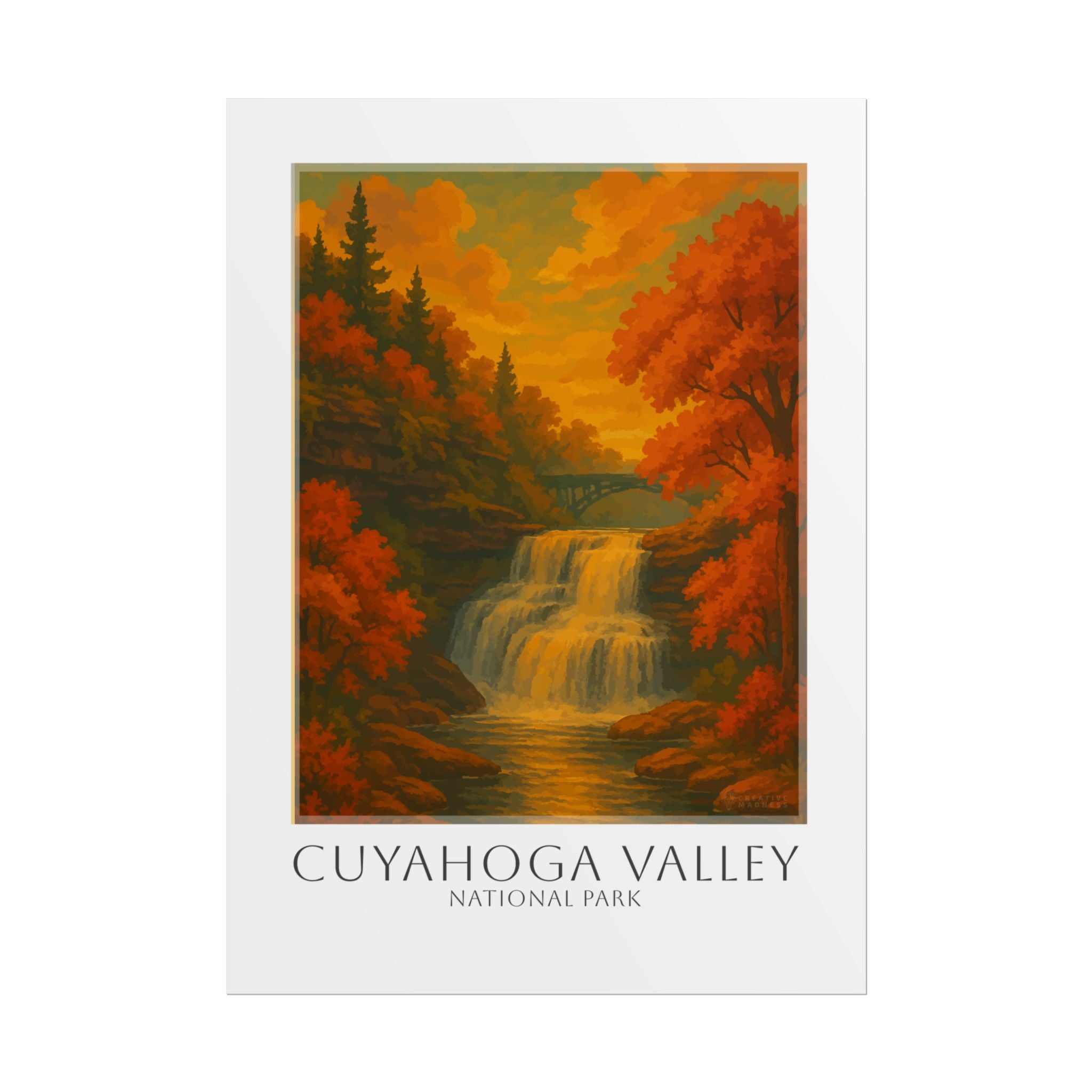 CUYAHOGA VALLEY  * Travel Poster * National Park Wall Art