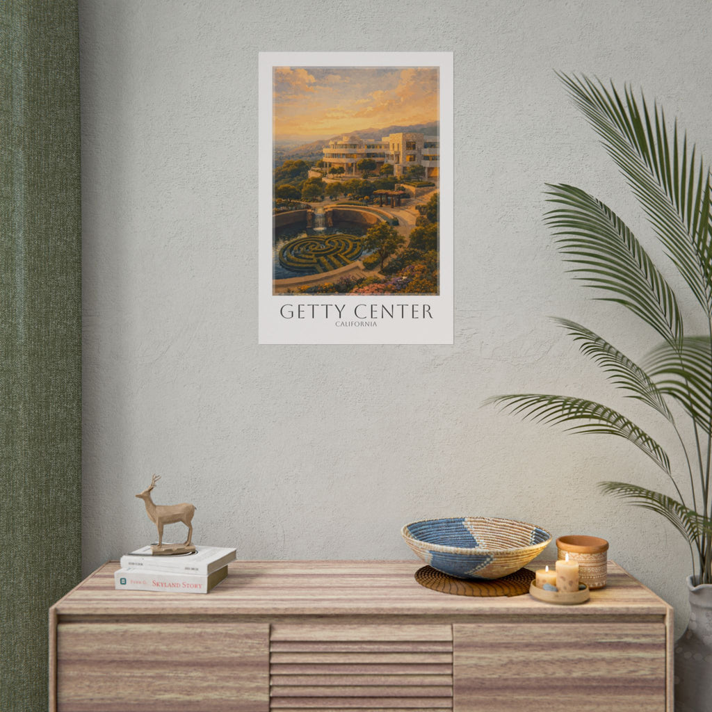 Getty Center Travel Poster