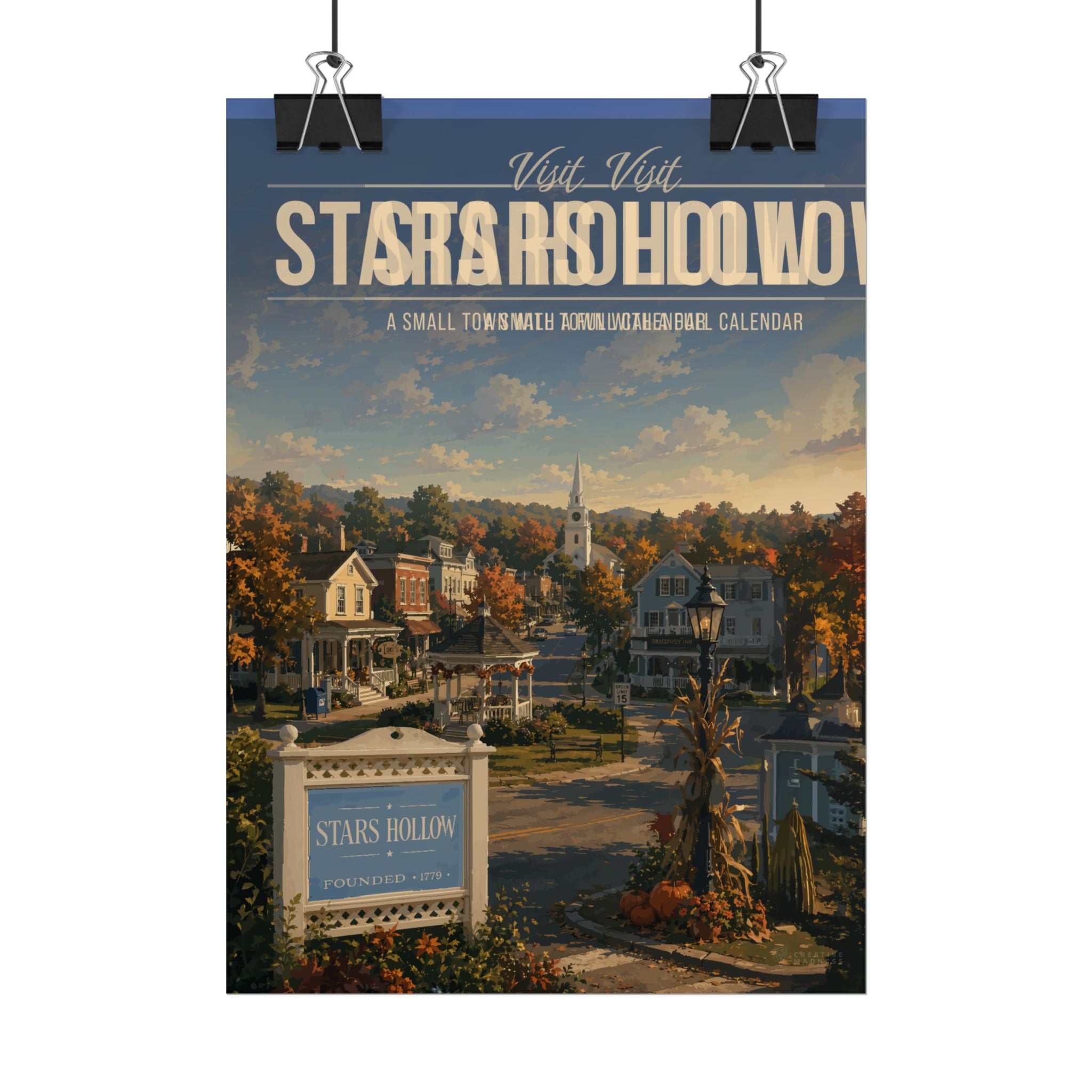 Stars Hollow Travel Poster
