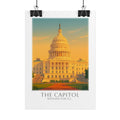 The Us Capitol Travel Poster