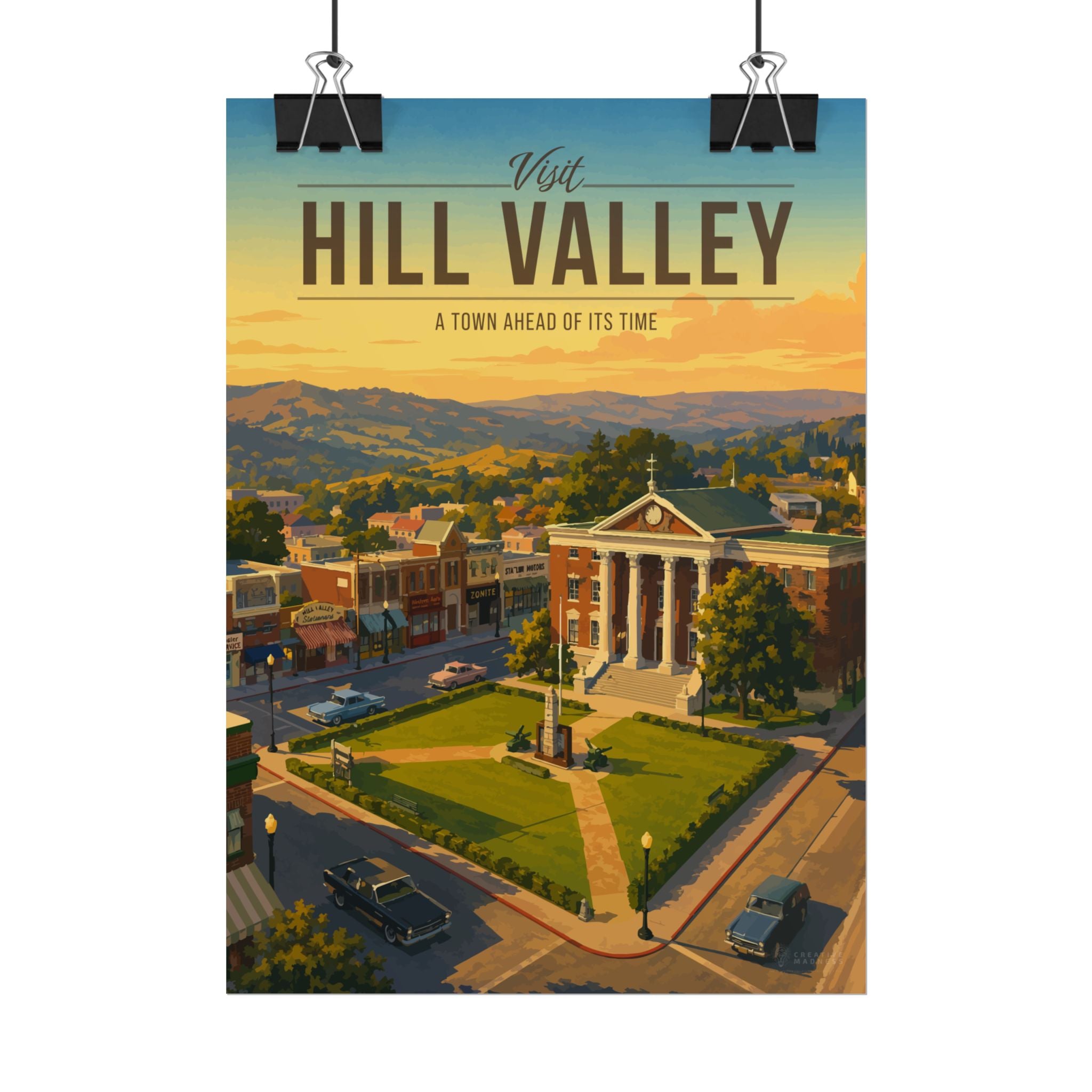 Hill Valley Travel Poster