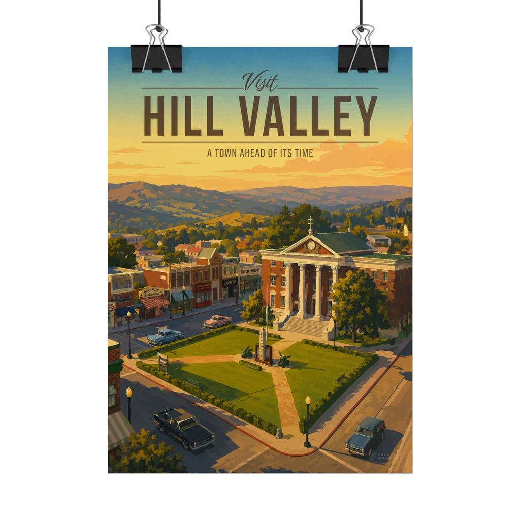 Hill Valley Travel Poster