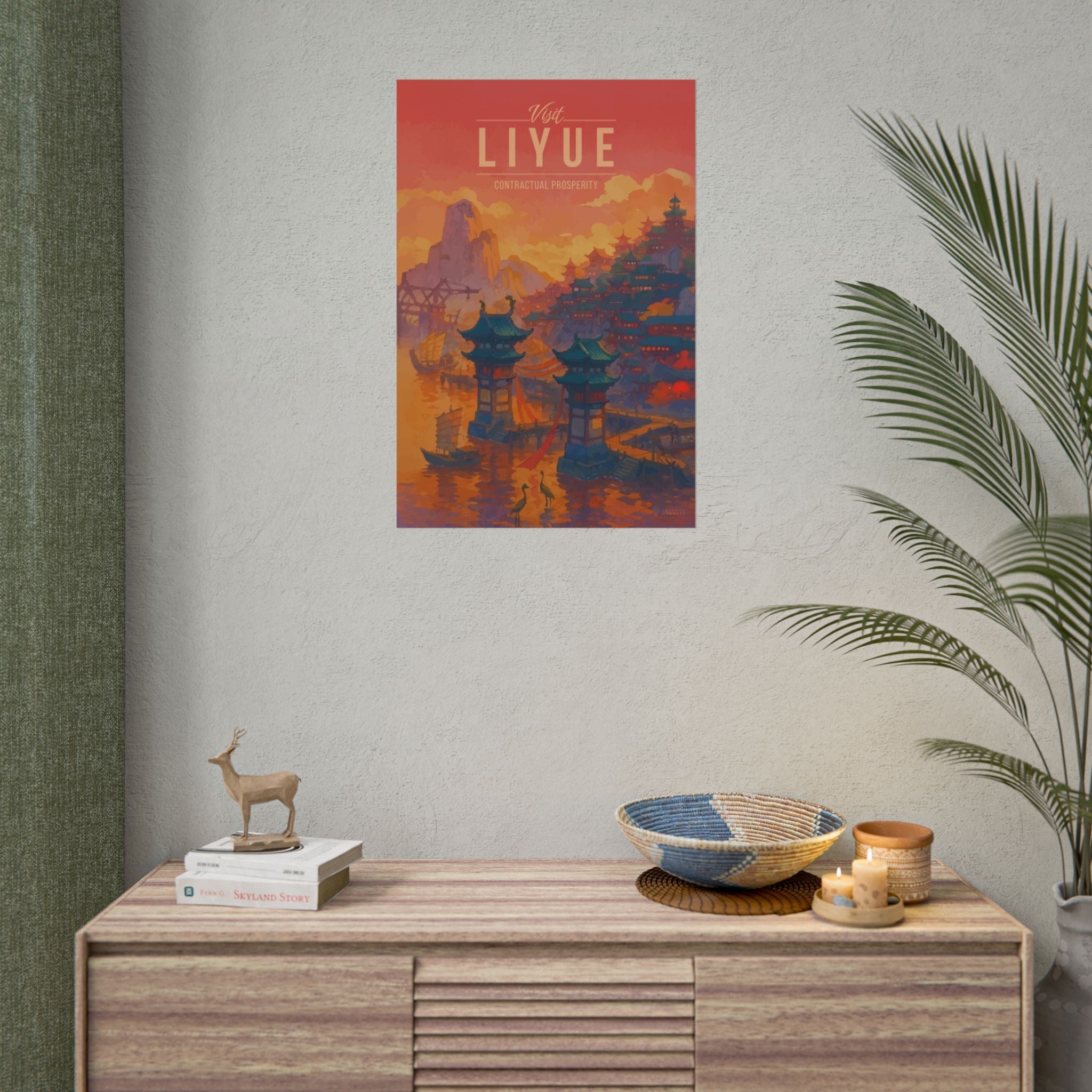 LIYUE * Travel Poster * Impactful Fantasy Wall Art