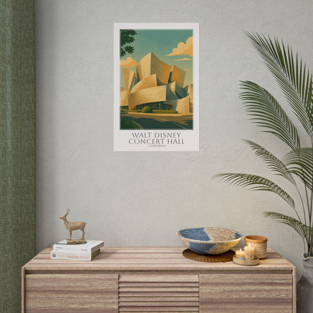 Walt Disney Concert Hall Travel Poster