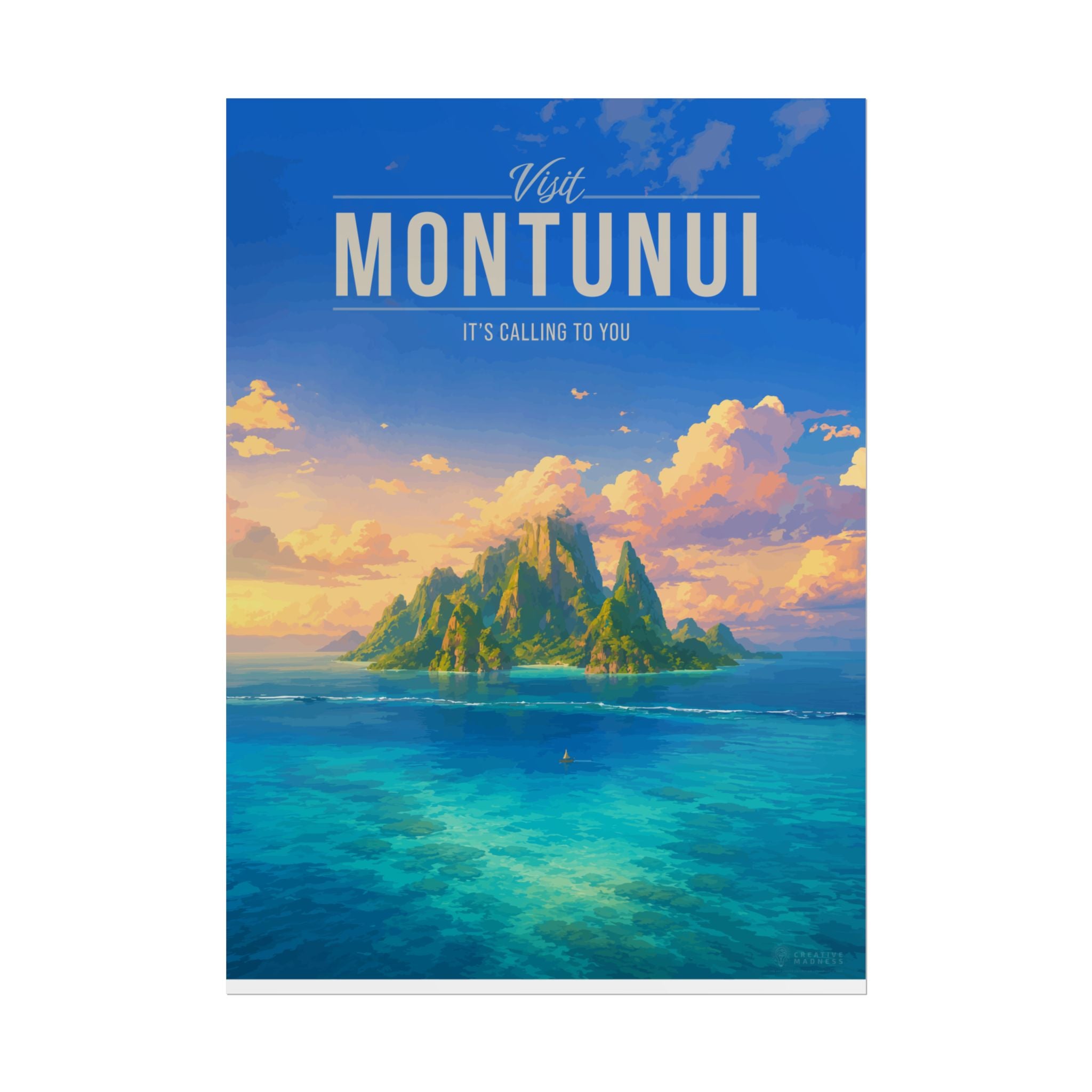 Montunui Travel Poster