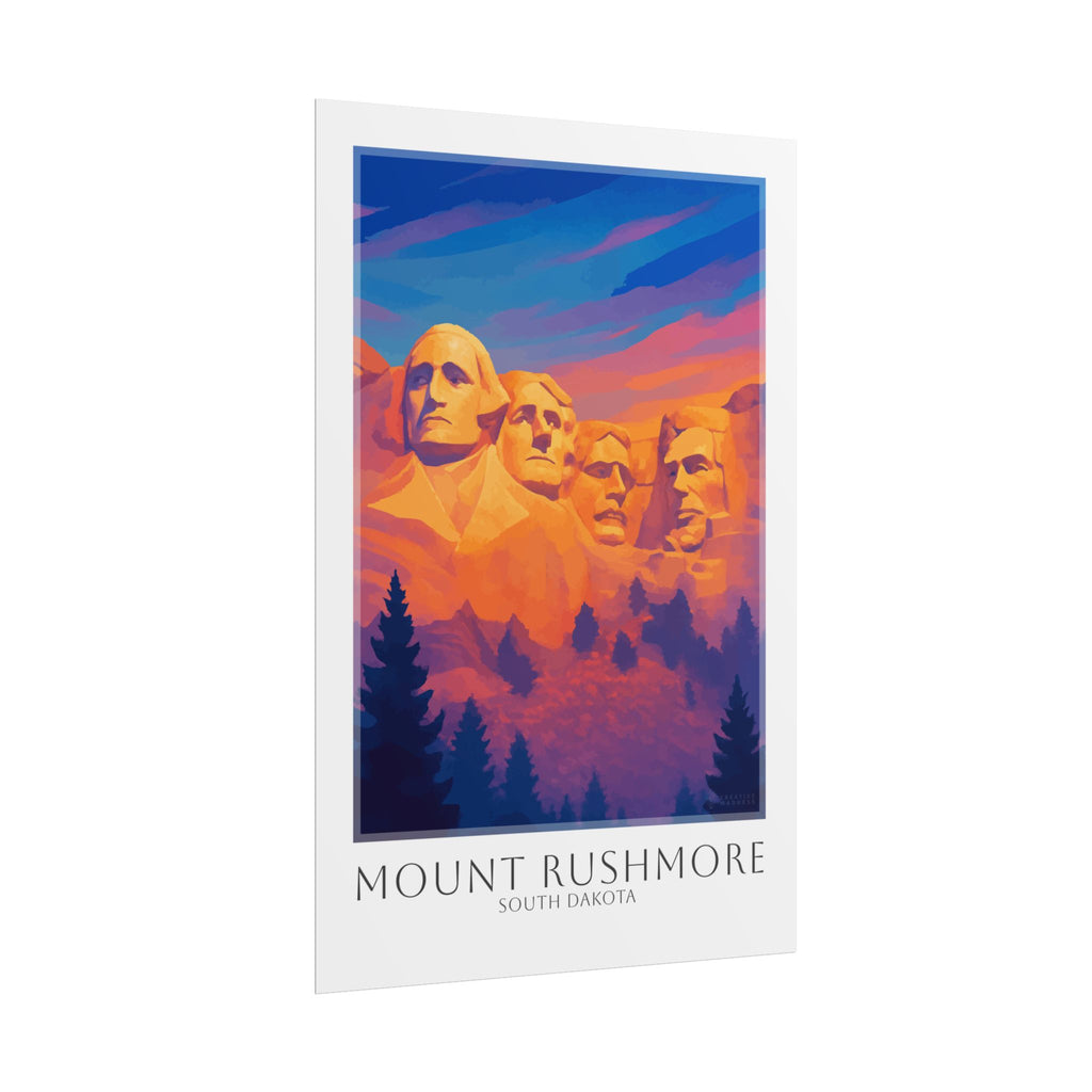 Mount Rushmore Travel Poster