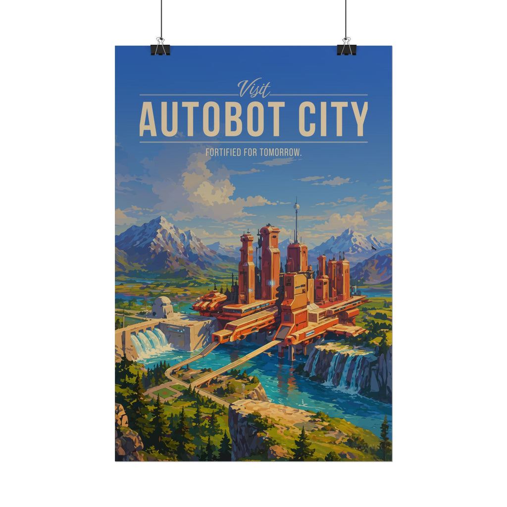Autobot City Travel Poster