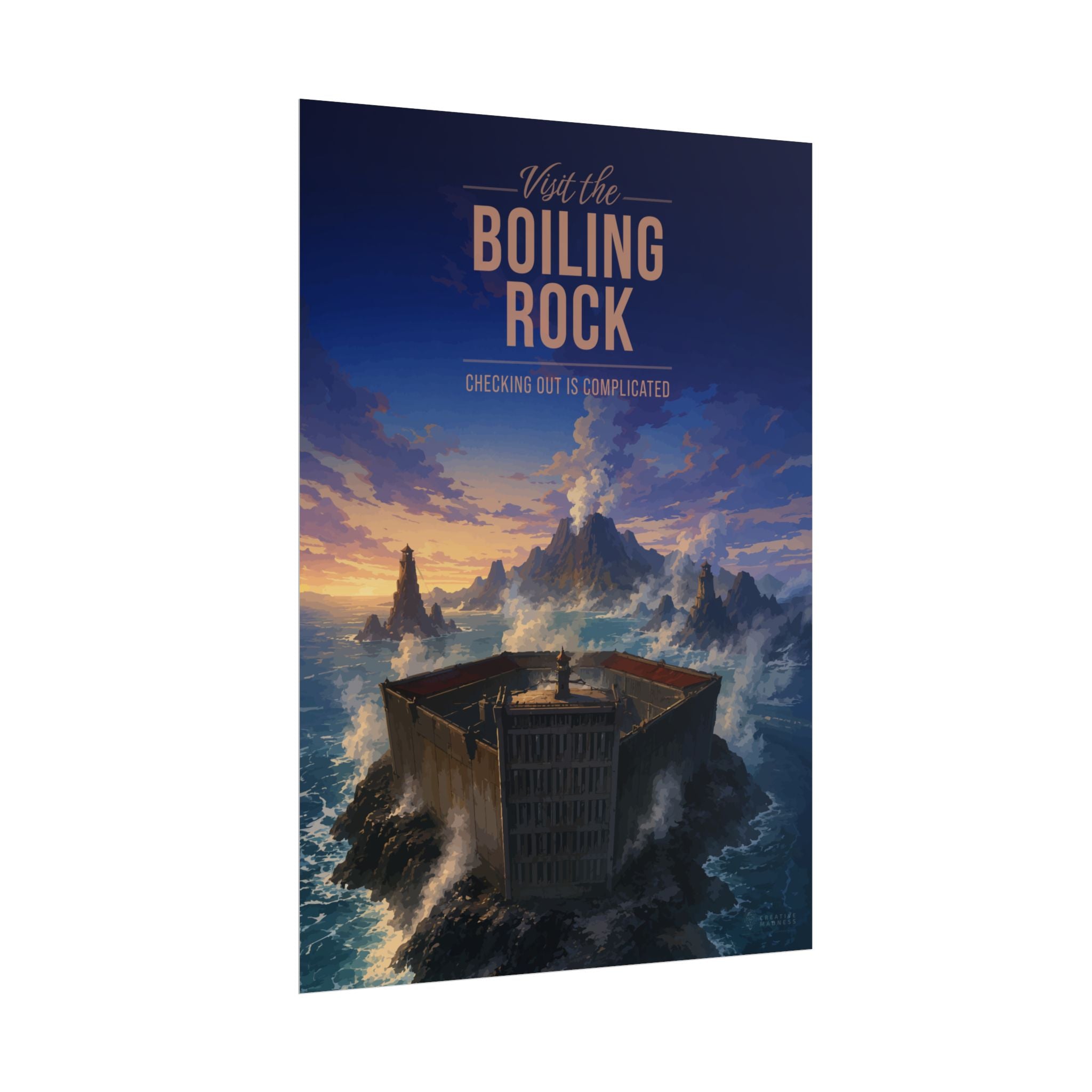 Boiling Rock Travel Poster