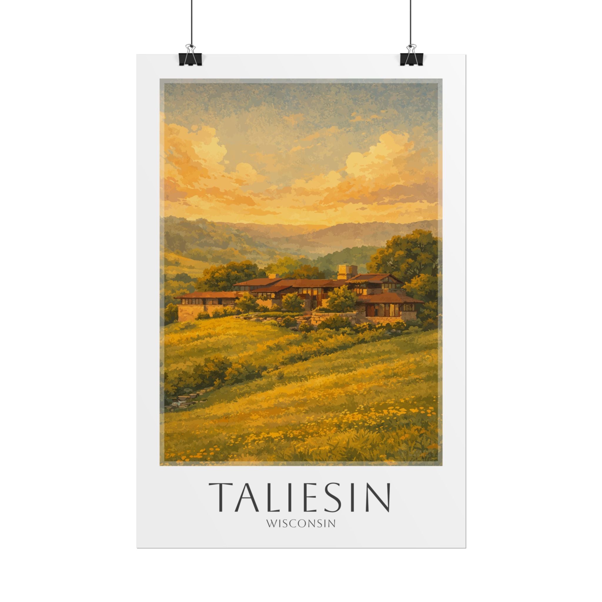 Taliesin Travel Poster