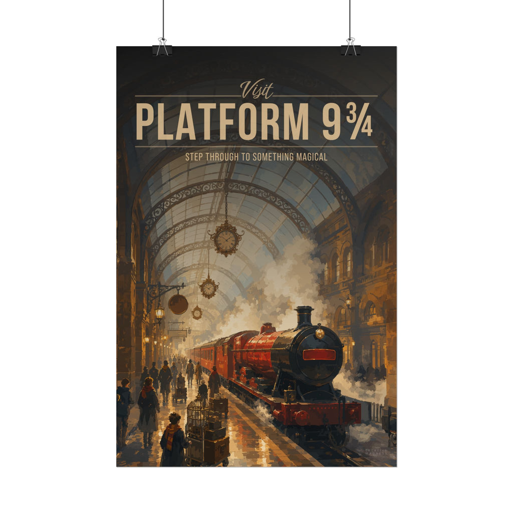 Platform 9-34 Travel Poster