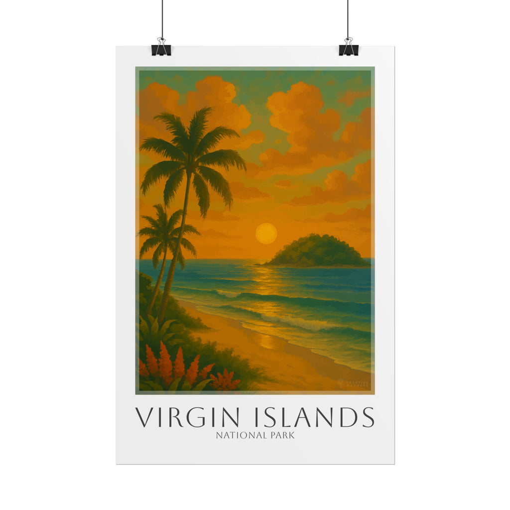 VIRGIN ISLANDS * Travel Poster * National Park Wall Art