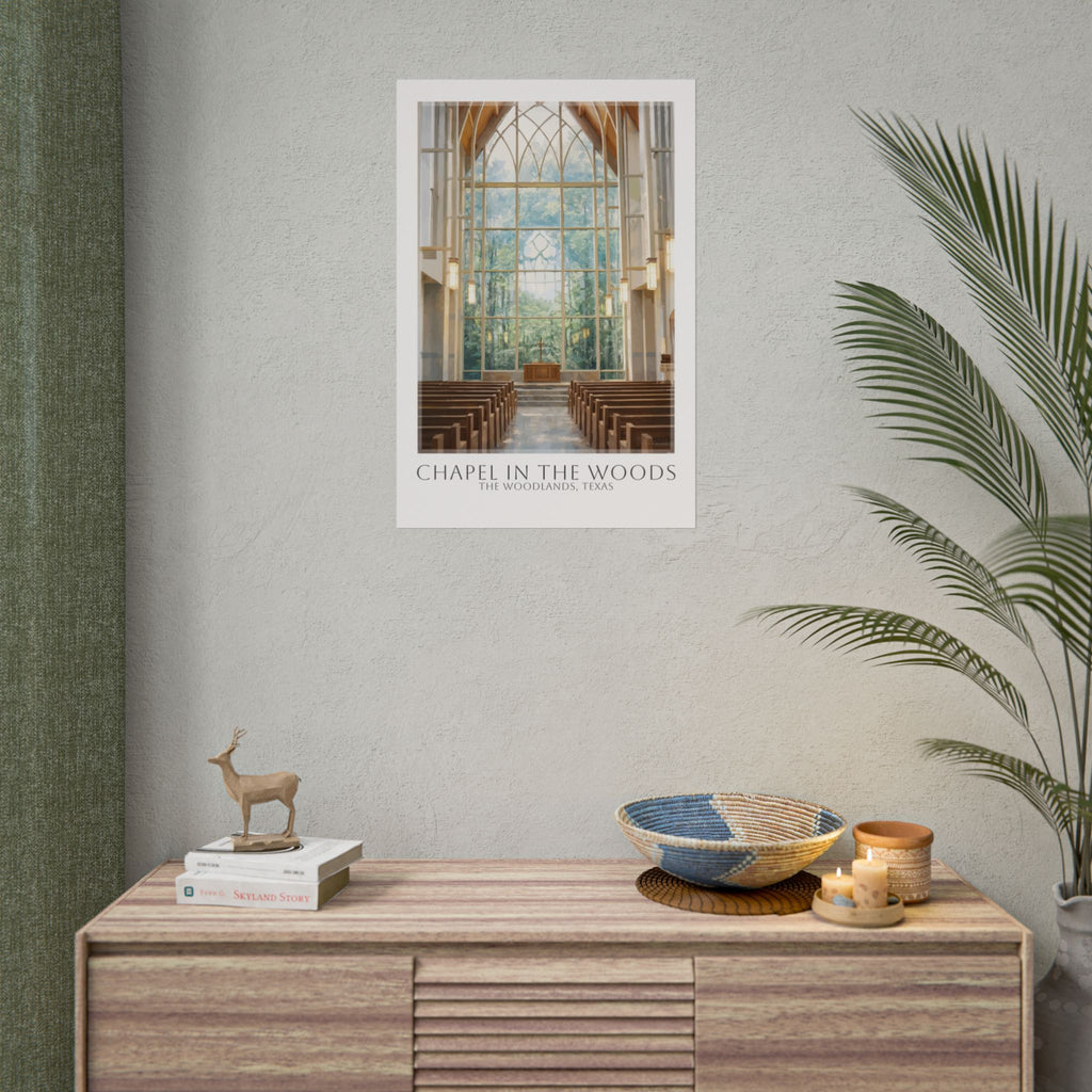 Chapel In The Woods Travel Poster