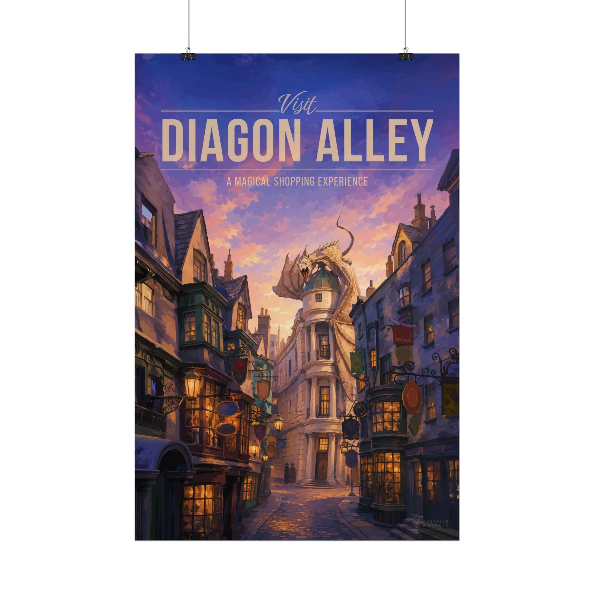 Diagon Alley Travel Poster