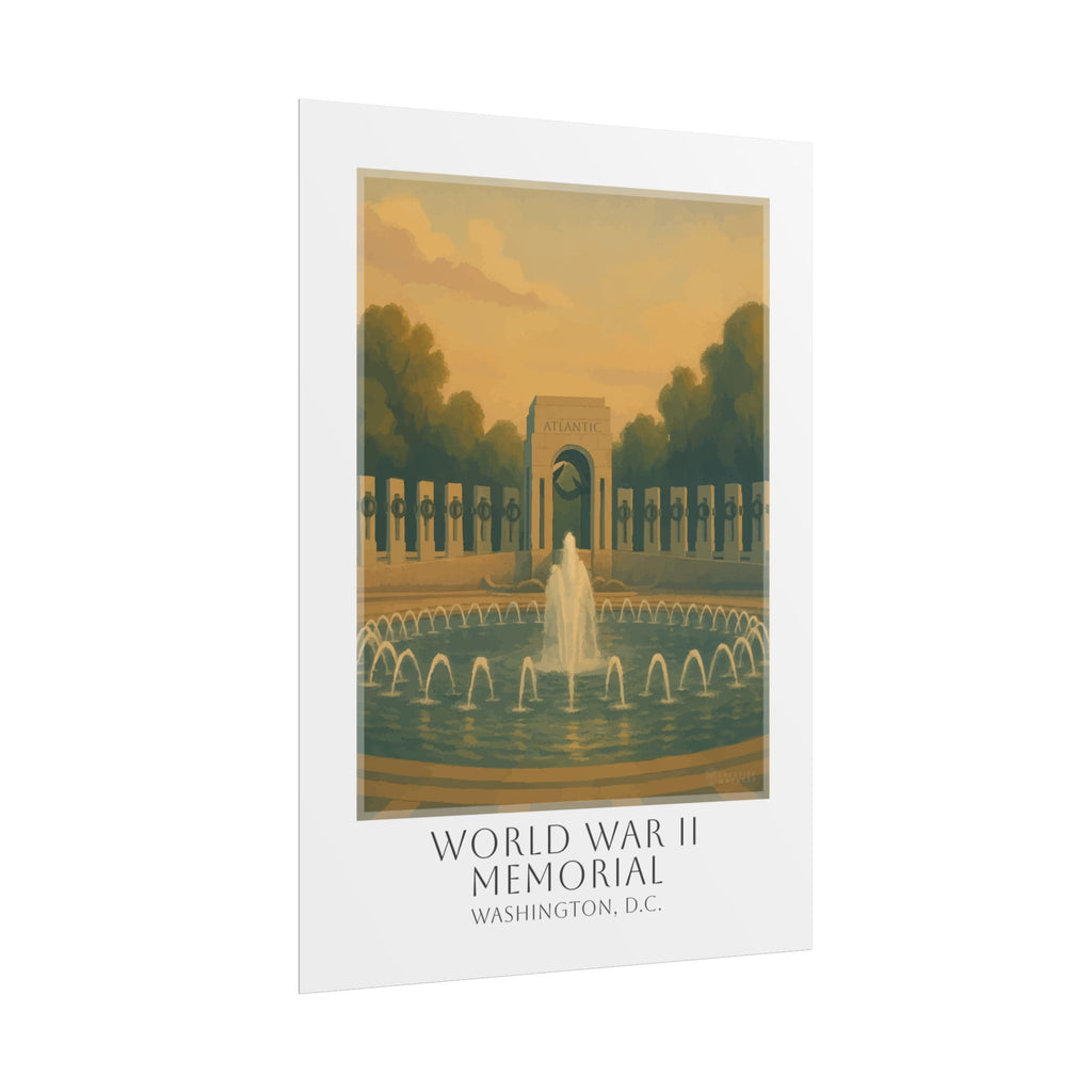 World War Ii Memorial Travel Poster