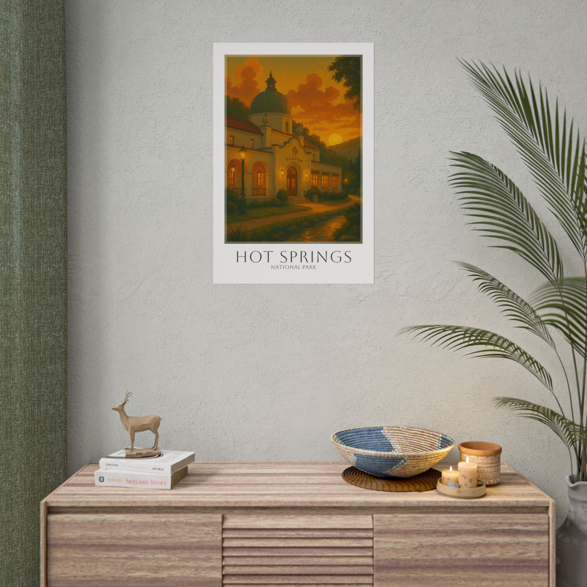HOT SPRINGS  * Travel Poster * National Park Wall Art